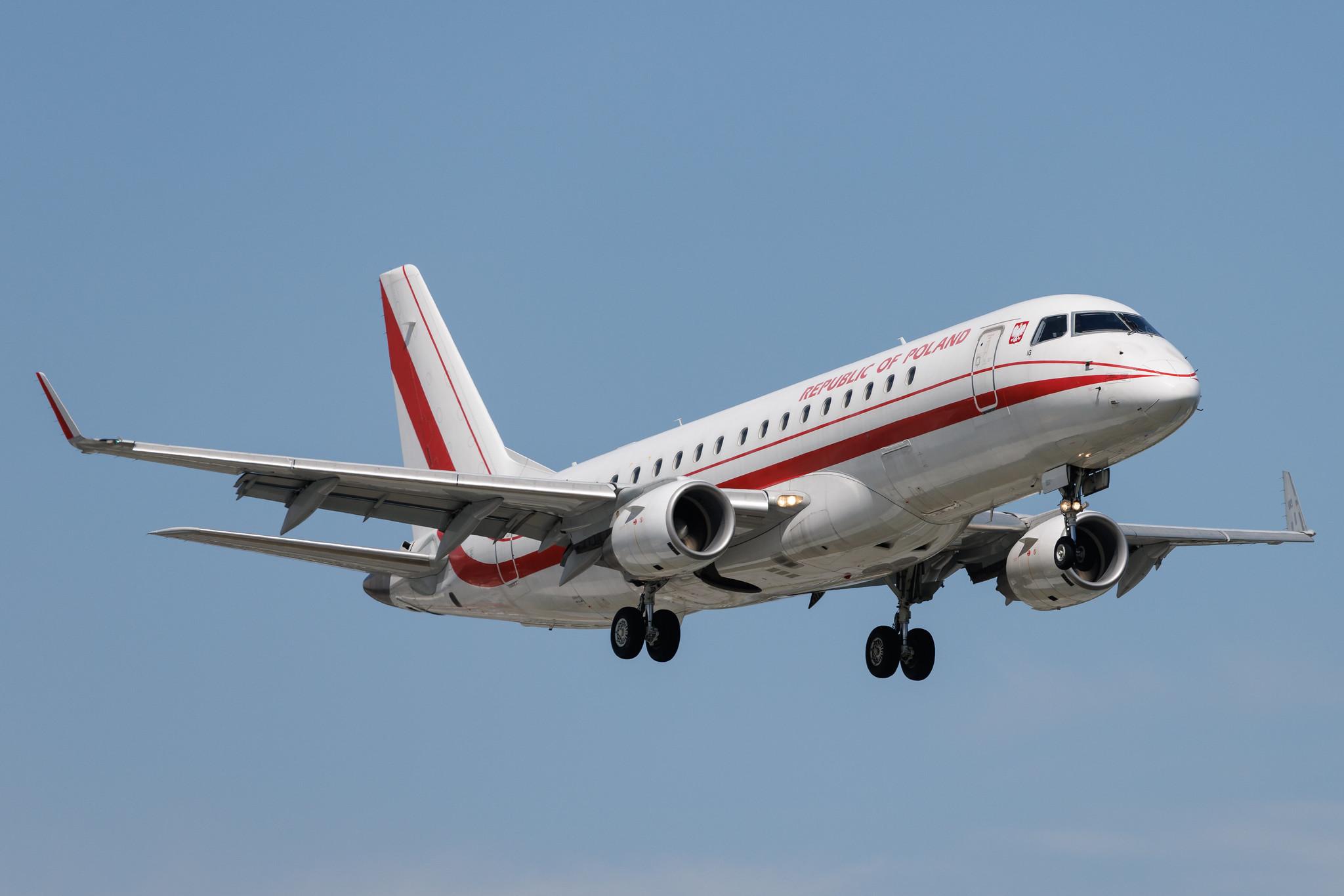 Warsaw Chopin Airport: Polish Government (/ PLF) | Operator: LOT | Embraer E175LR E75S | SP-LIG | MSN 17000283
