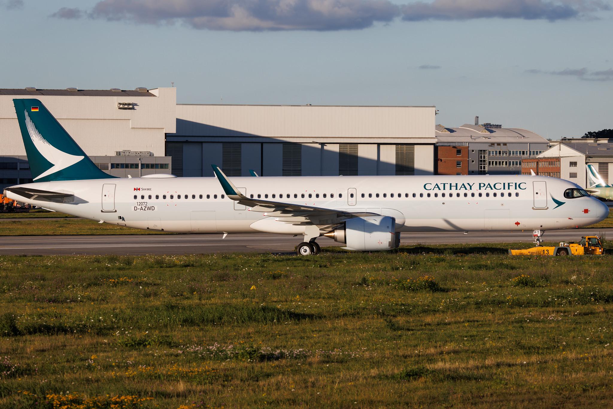 Hamburg Finkenwerder: Cathay Pacific (CX / CPA) | Airbus A321-251NX A21N | D-AZWD | B-HPT | MSN 12072