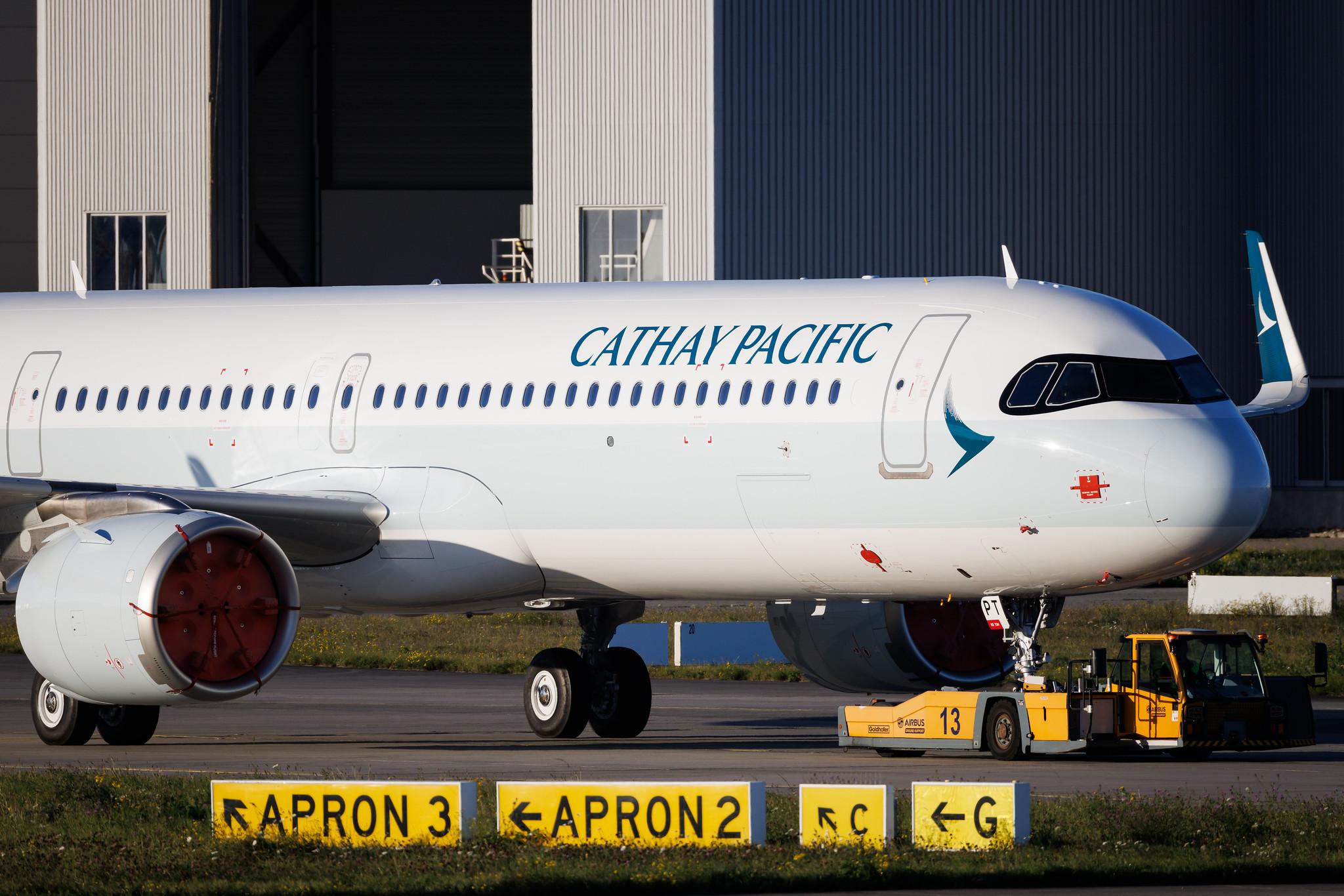 Hamburg Finkenwerder: Cathay Pacific (CX / CPA) | Airbus A321-251NX A21N | D-AZWD | B-HPT | MSN 12072