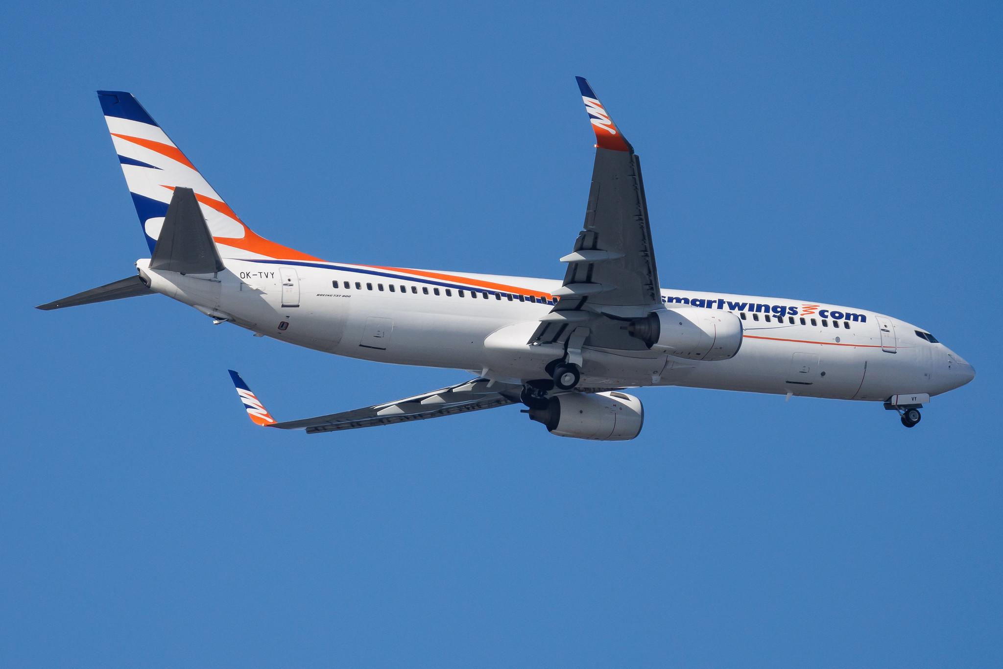 Hamburg Finkenwerder: Smartwings (QS / TVS) | Boeing 737-8Q8 B738 | OK-TVY | MSN 30724