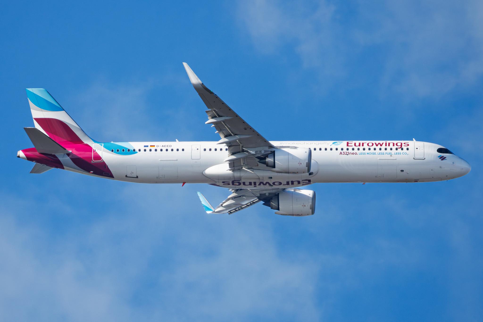 Hamburg Finkenwerder: Eurowings (EW / EWG) | Airbus A321-251NX A21N | D-AEED | MSN 11641