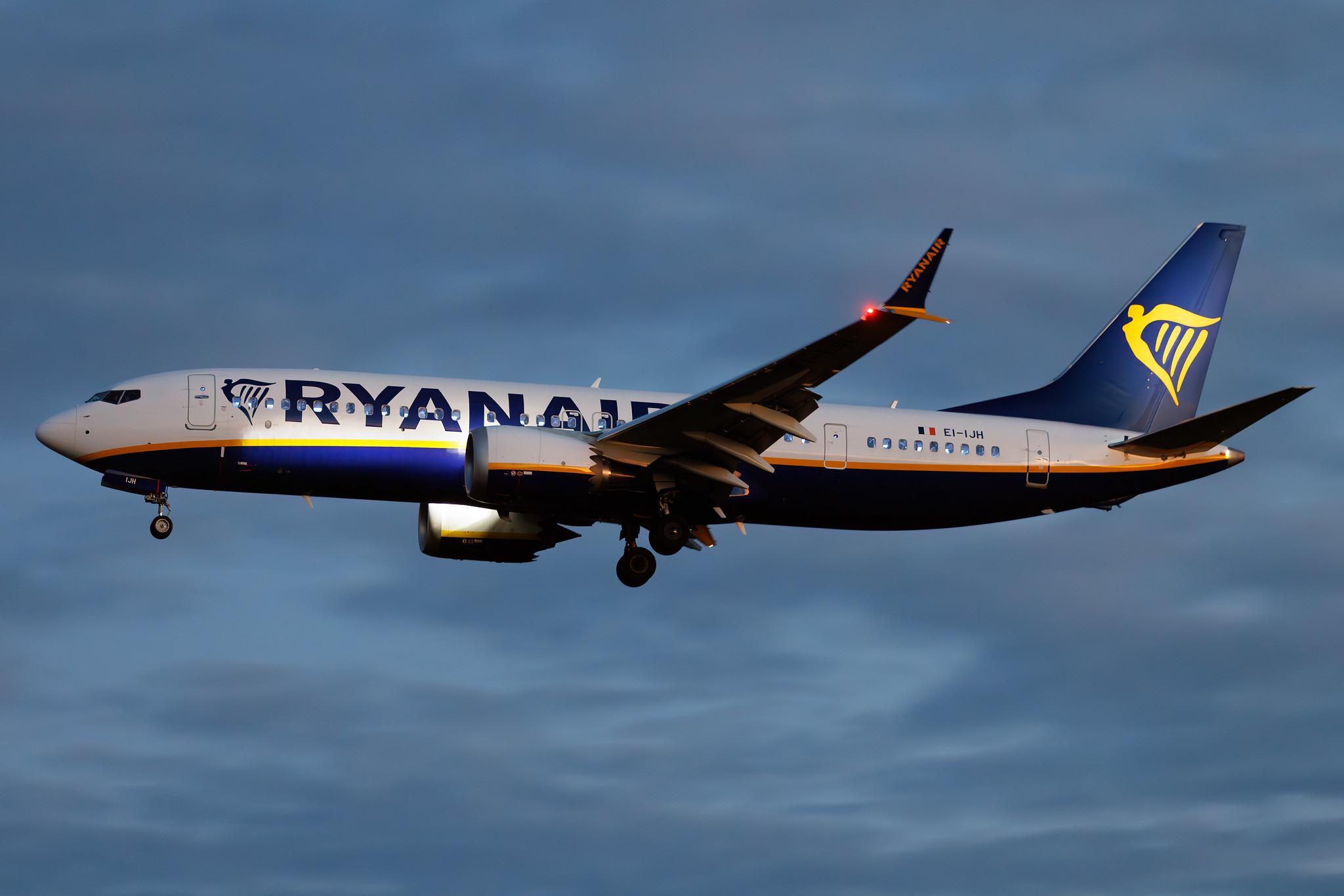 Hamburg Airport: Ryanair (FR / RYR) | Boeing 737 MAX 8-200 B38M | EI-IJH | MSN 62372