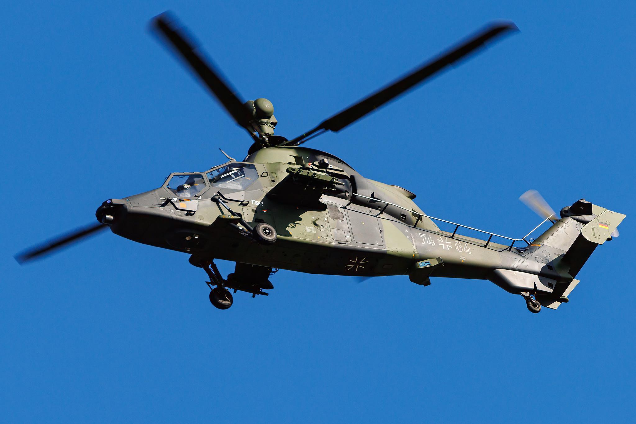 Hamburg Airport: German Army (/ GAM) | Eurocopter EC 665 Tiger UHT EC45 | 74+64 | MSN n/a