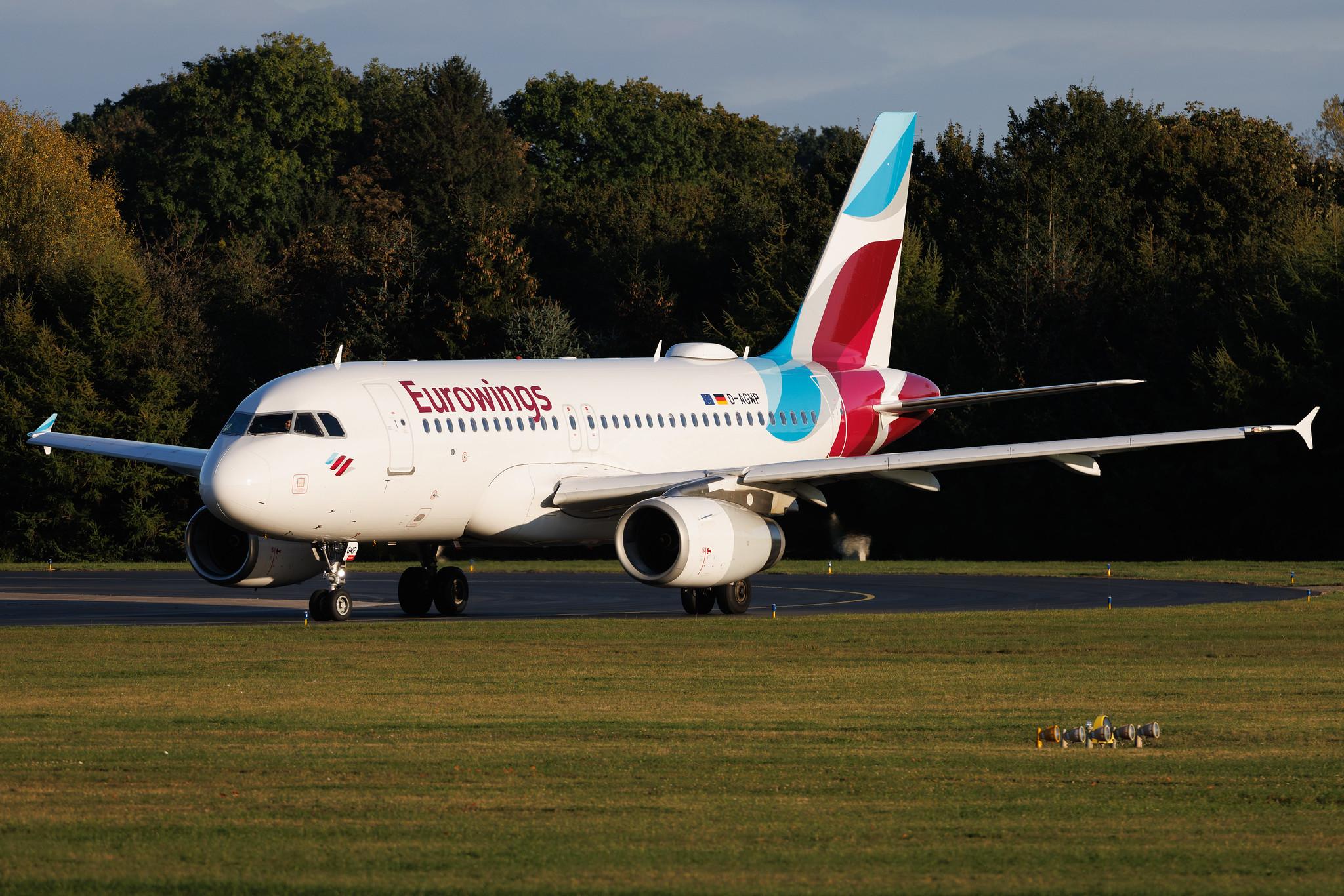 Hamburg Airport: Eurowings (EW / EWG) | Airbus A319-132 A319 | D-AGWP | MSN 04227