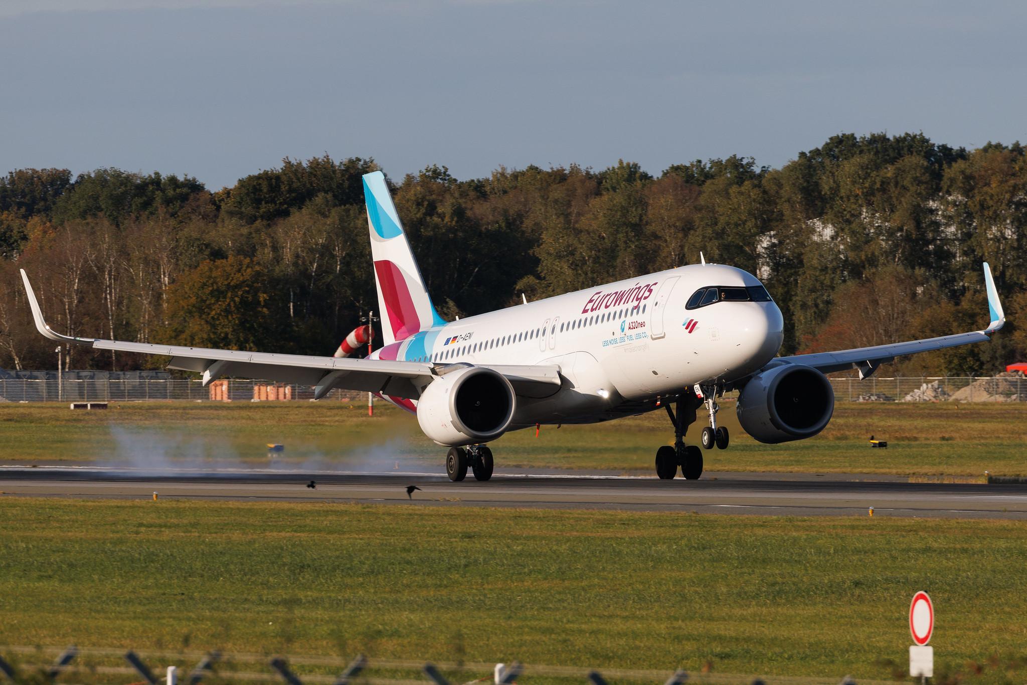 Hamburg Airport: Eurowings (EW / EWG) | Airbus A320-251N A20N | D-AENI | MSN 11753