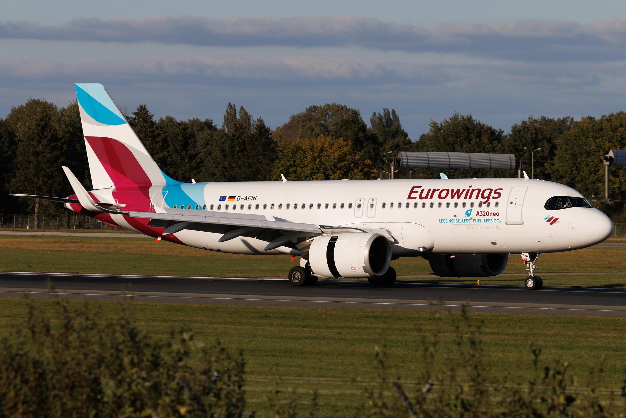 Hamburg Airport: Eurowings (EW / EWG) | Airbus A320-251N A20N | D-AENI | MSN 11753
