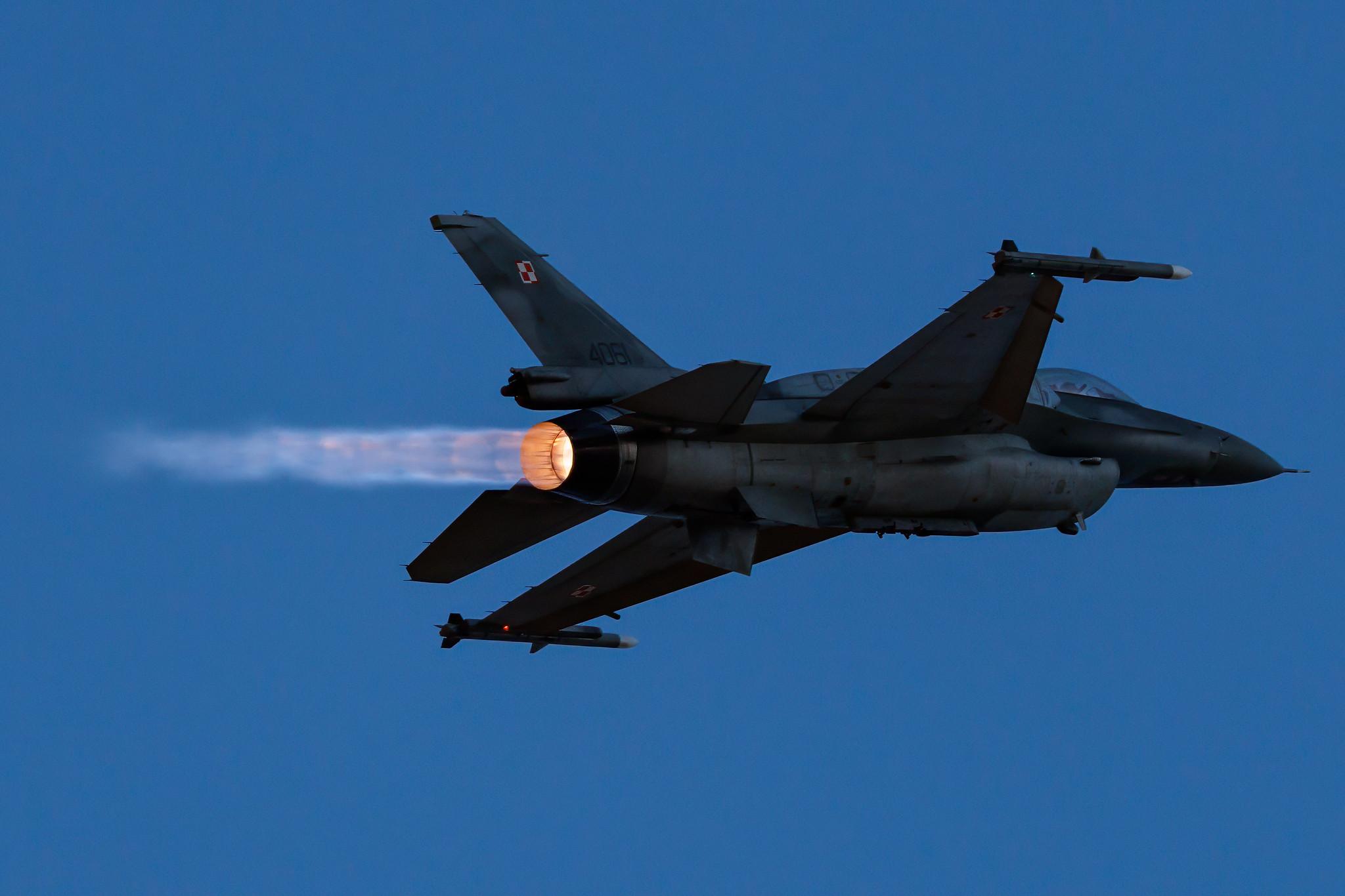 ANTIDOTUM Airshow Leszno: Polish Air Force (/ PLF) | General Dynamics F-16C Fighting Falcon F16 | 4061 | MSN JC-22