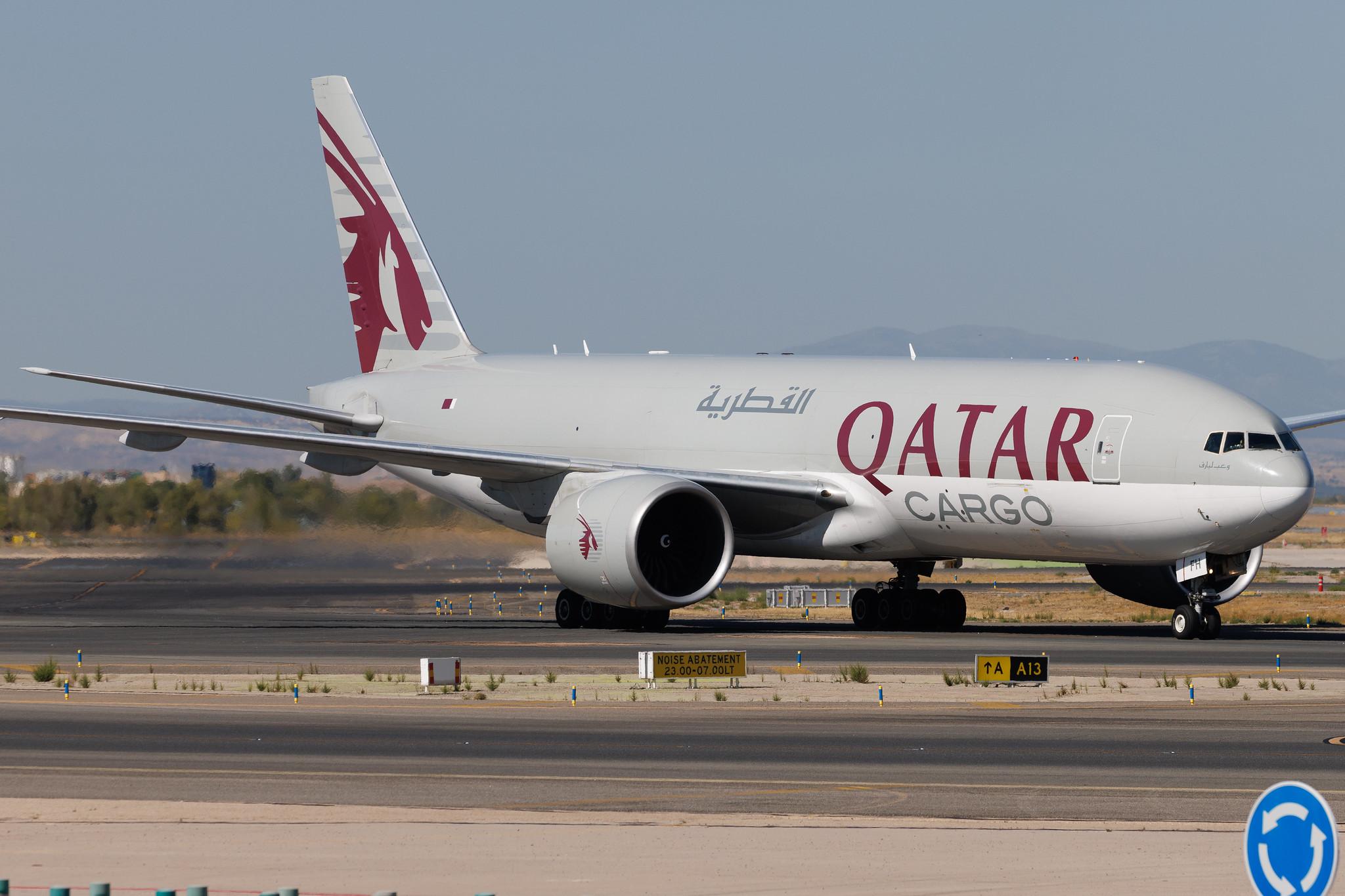 Madrid Barajas Airport: Qatar Cargo (QR / QTR) | Operator: Qatar Airways | Boeing 777-FDZ B77L | A7-BFH | MSN 42298