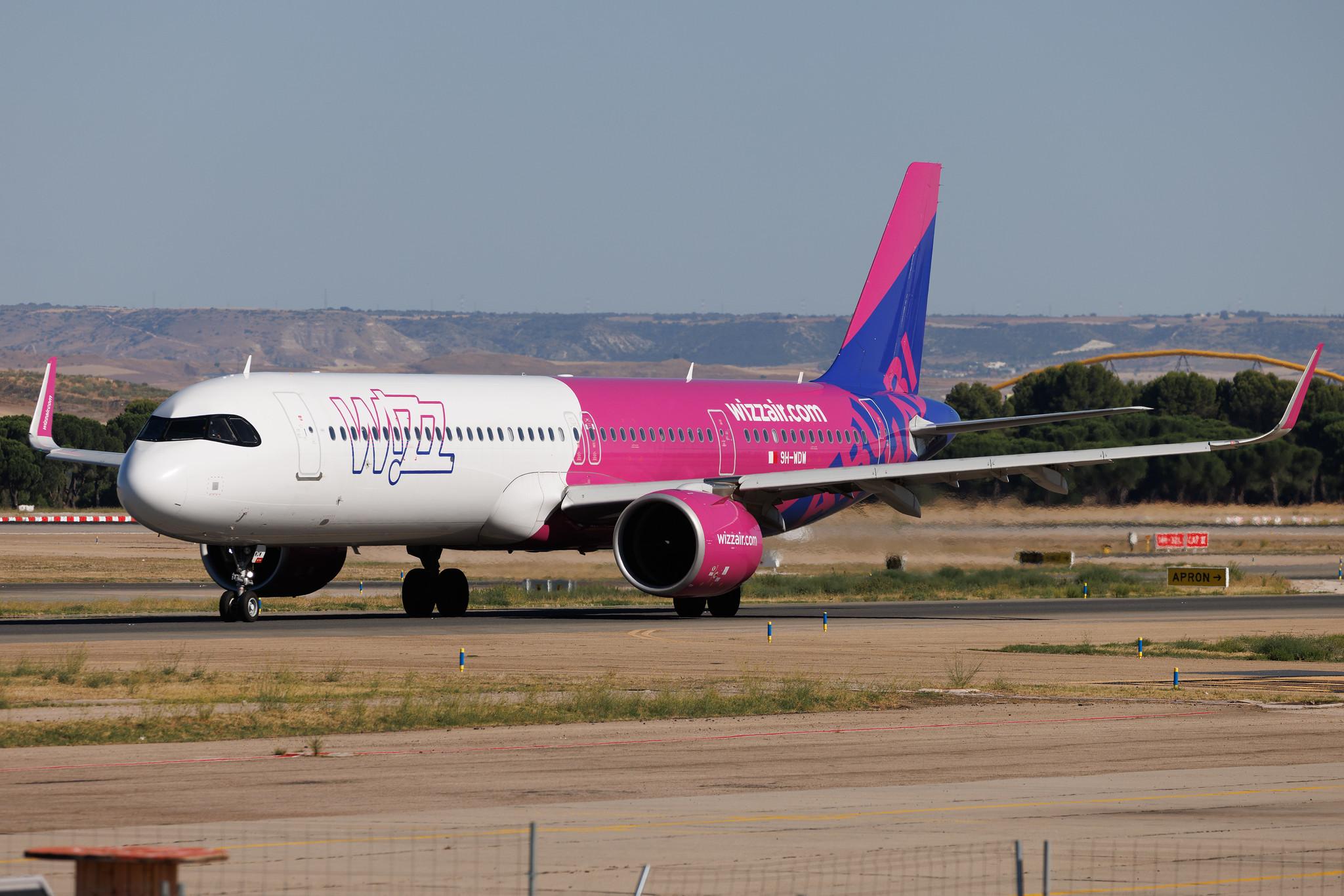 Madrid Barajas Airport: Wizz Air (W6 / WZZ) | Operator: Wizz Air Malta | Airbus A321-271NX A21N | 9H-WDW | MSN 11460
