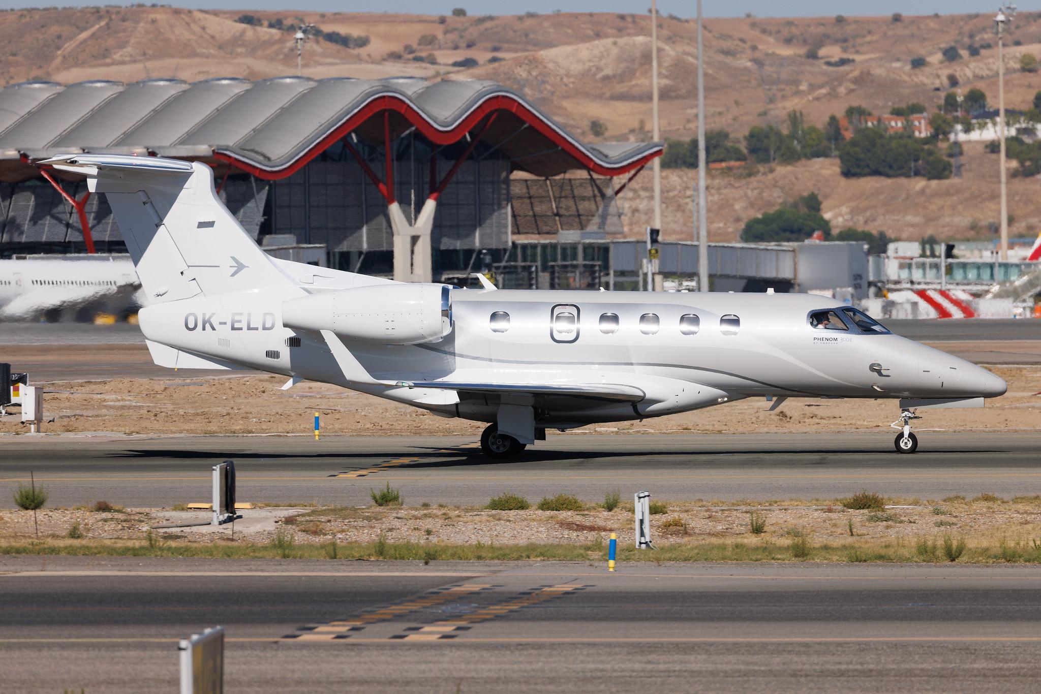 Madrid Barajas Airport: Private owner | Embraer Phenom 300 E55P | OK-ELD | MSN 50500585