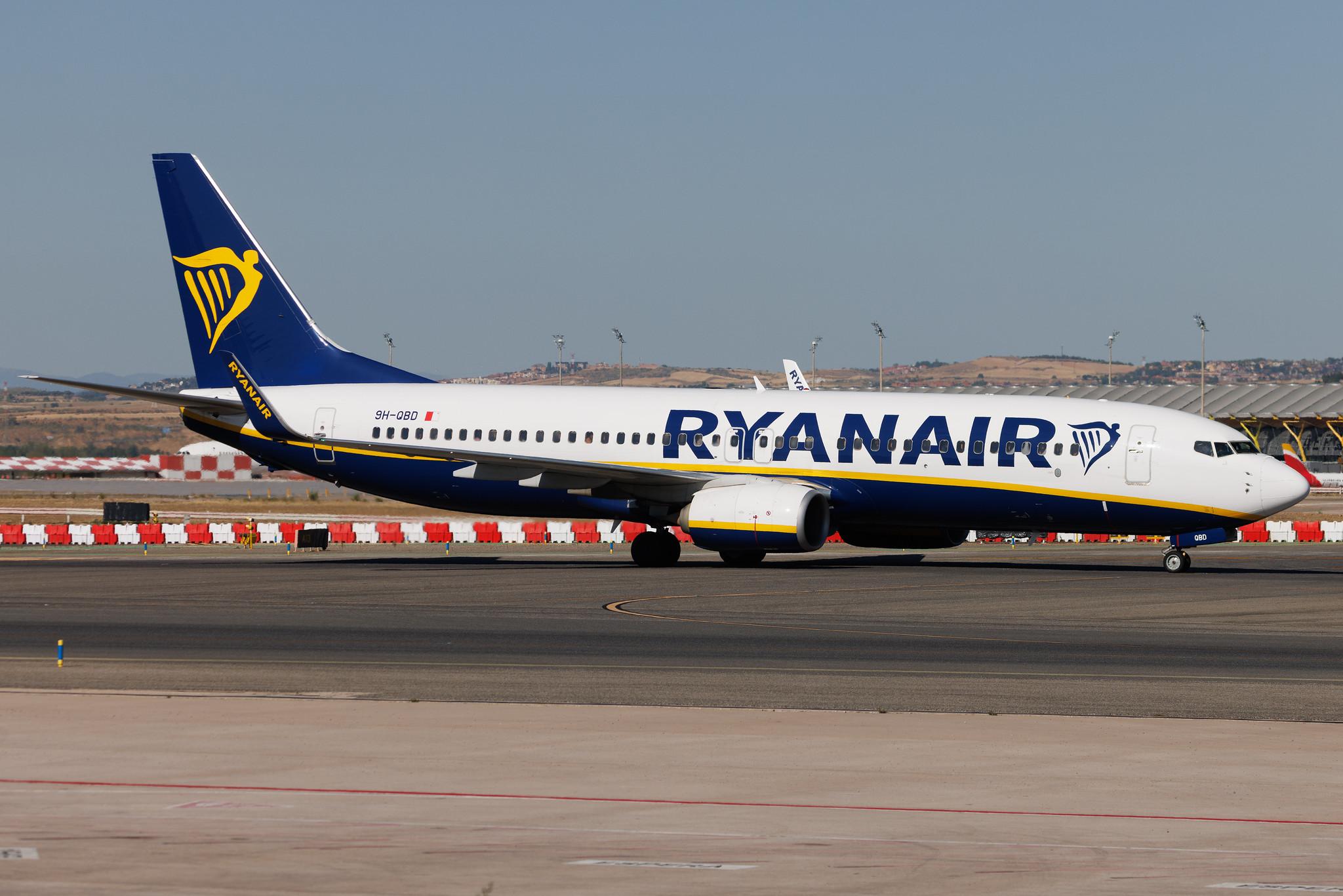 Madrid Barajas Airport: Ryanair (FR / RYR) | Operator: Malta Air | Boeing 737-8AS B738 | 9H-QBD | MSN 61579