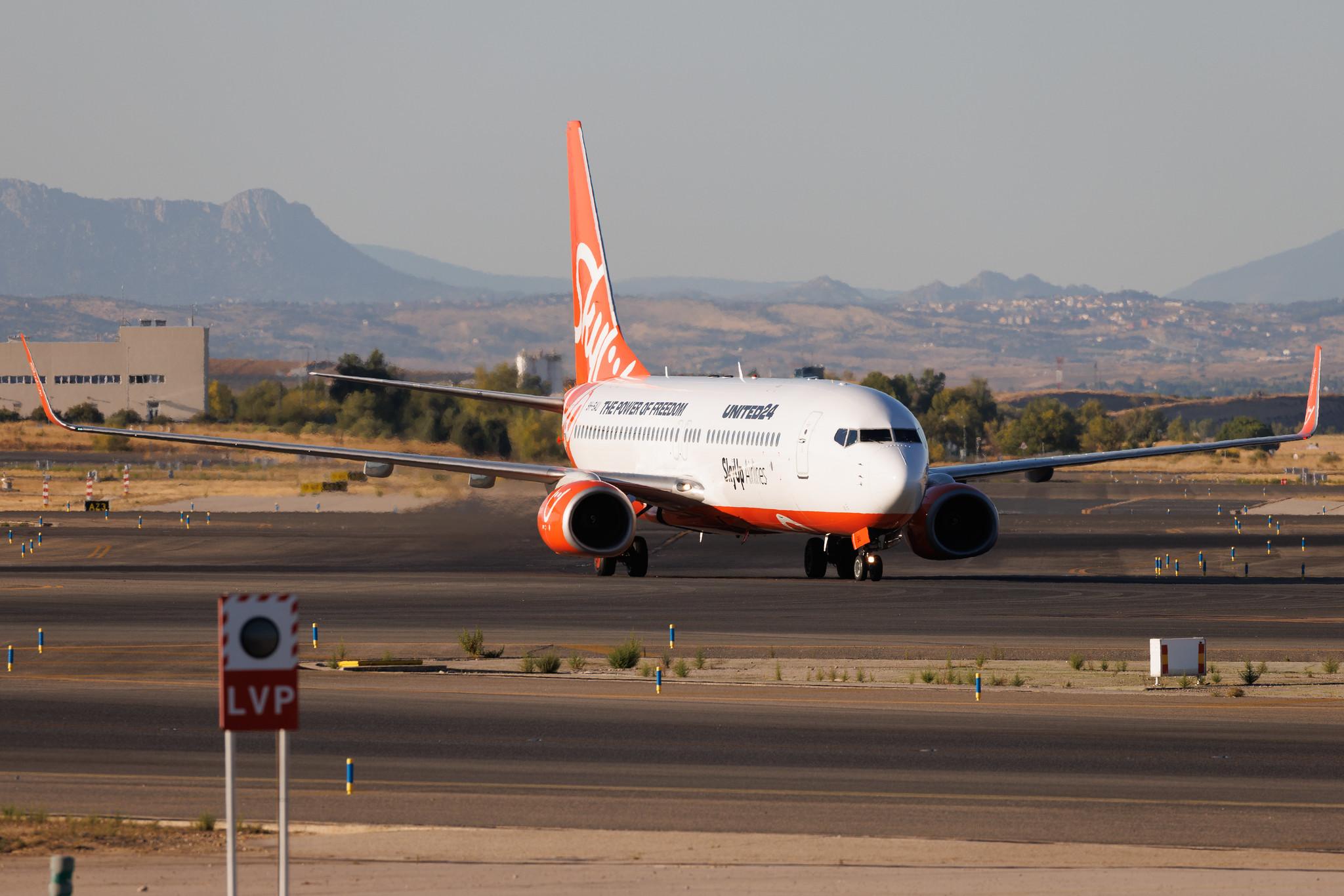 Madrid Barajas Airport: SkyUp Airlines (PQ / SQP) | Operator: SkyUp Europe | Boeing 737-8KN B738 | 9H-SAU | MSN 40249