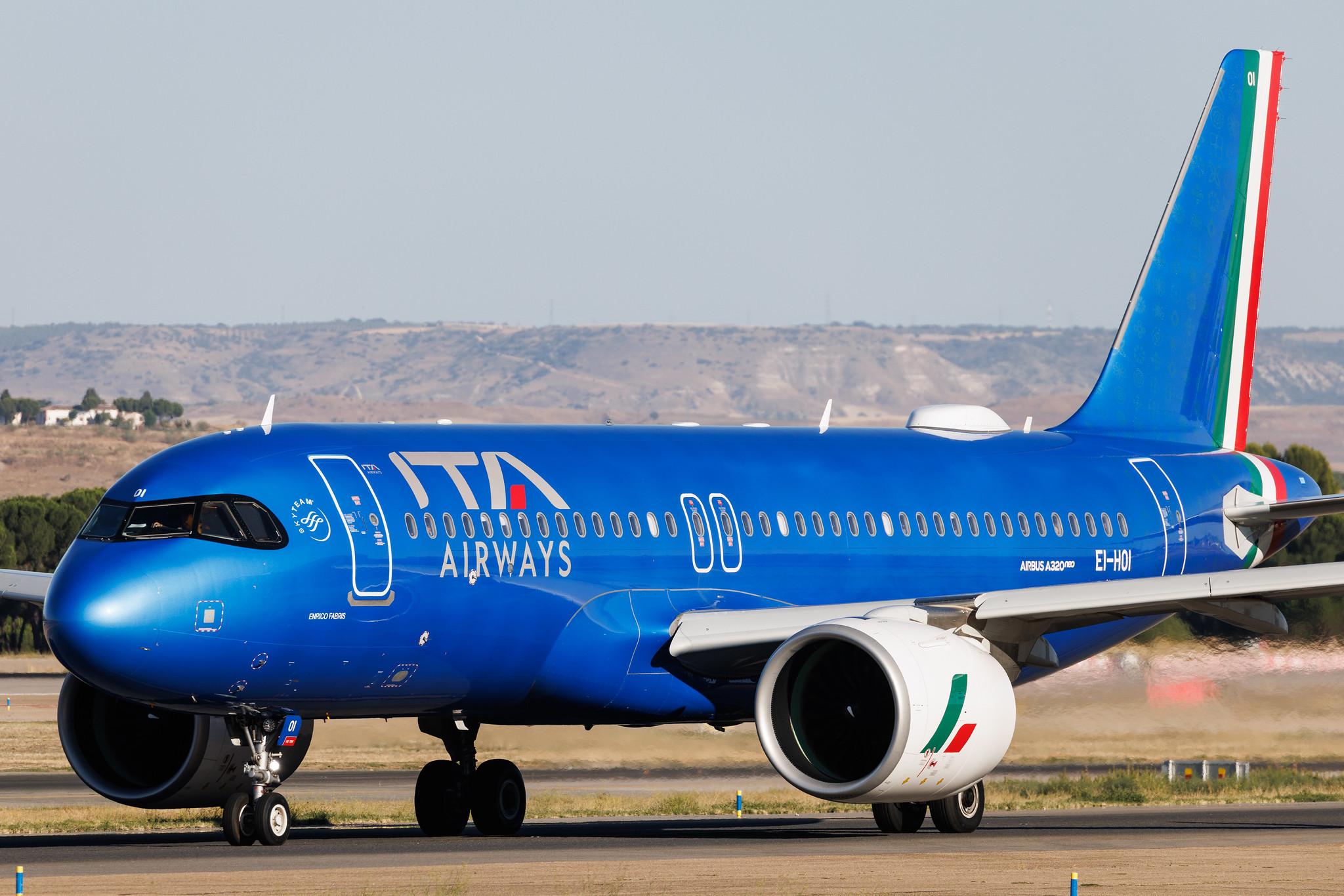 Madrid Barajas Airport: ITA Airways (AZ / ITY) | Airbus A320-272N A20N | EI-HOI | MSN 11945