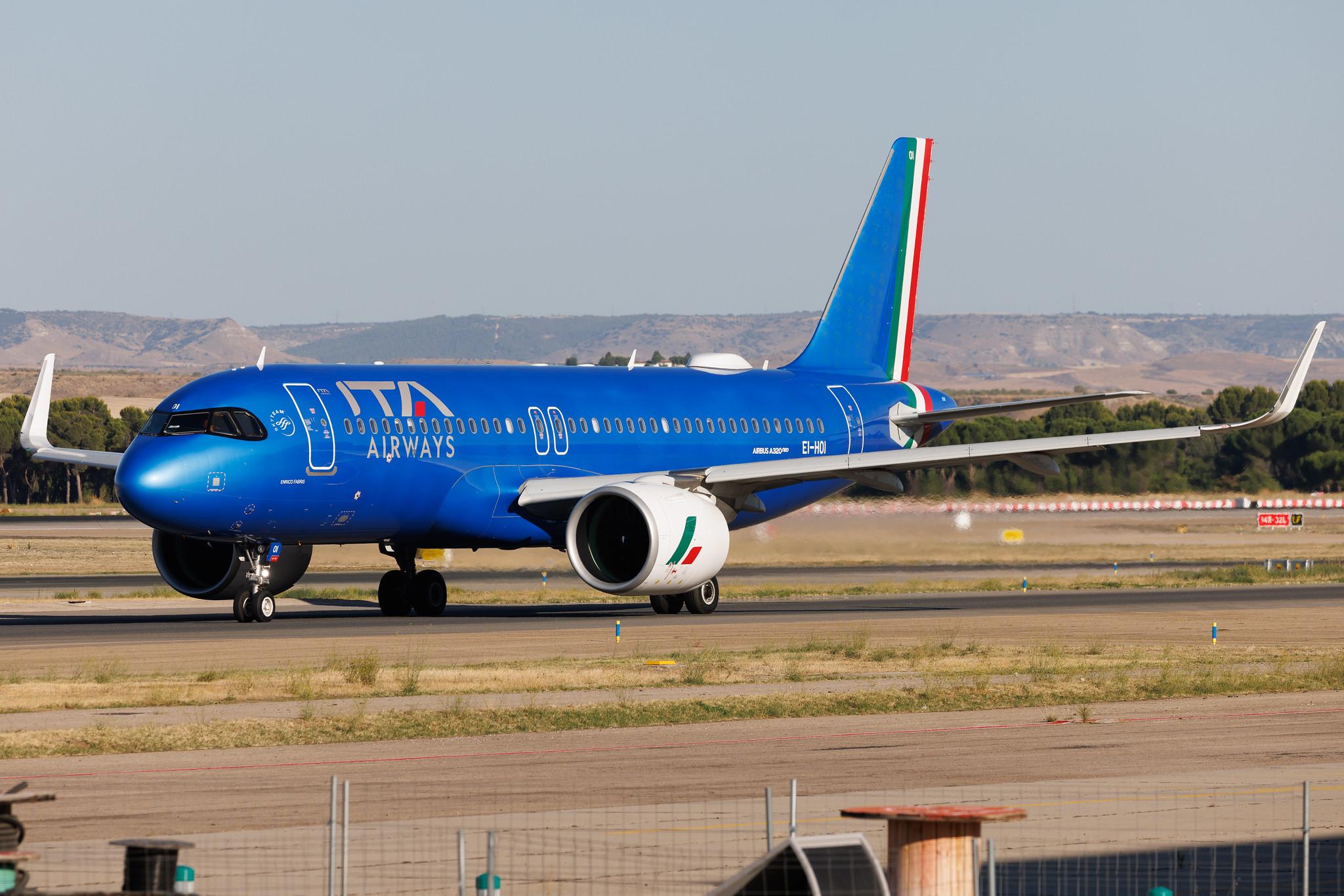 Madrid Barajas Airport: ITA Airways (AZ / ITY) | Airbus A320-272N A20N | EI-HOI | MSN 11945