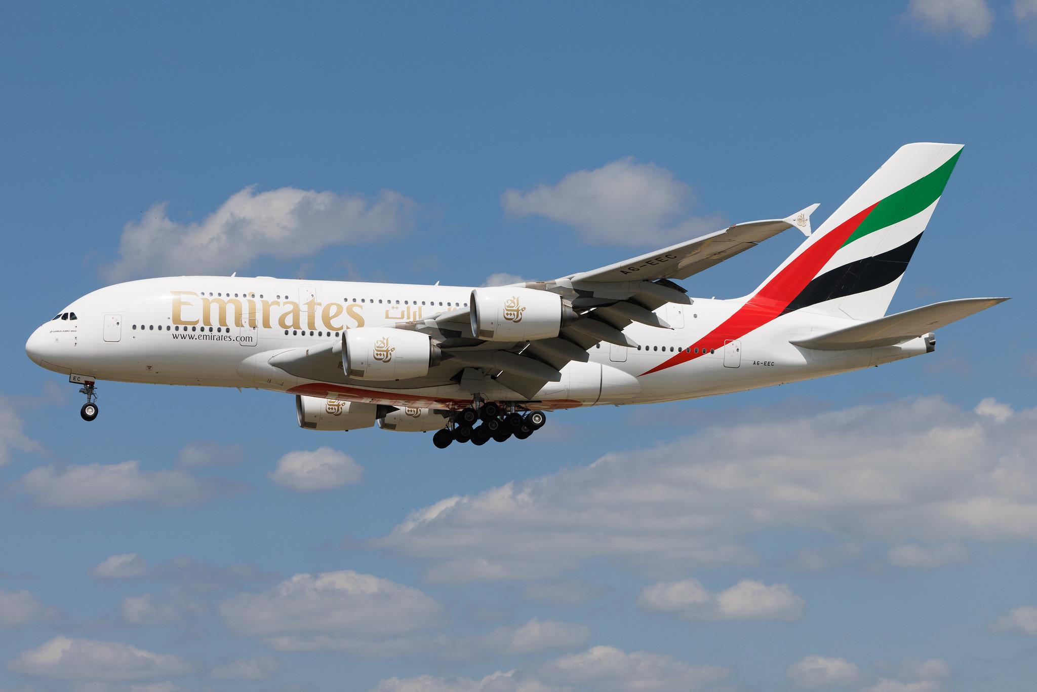 Frankfurt Airport: Emirates (EK / UAE) | Airbus A380-861 A388 | A6-EEC | MSN 110