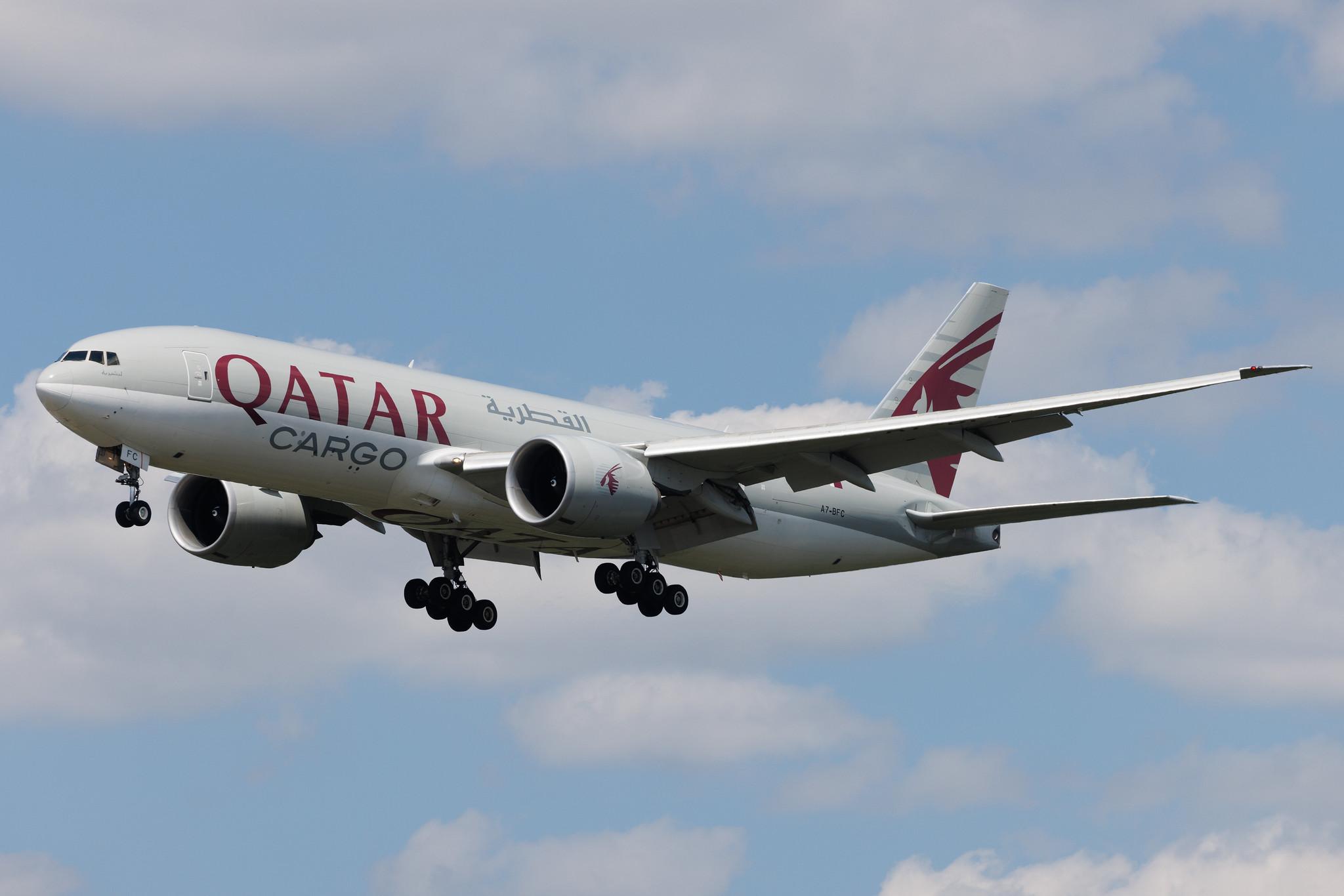 Frankfurt Airport: Qatar Cargo (QR / QTR) | Operator: Qatar Airways | Boeing 777-FDZ B77L | A7-BFC | MSN 36099