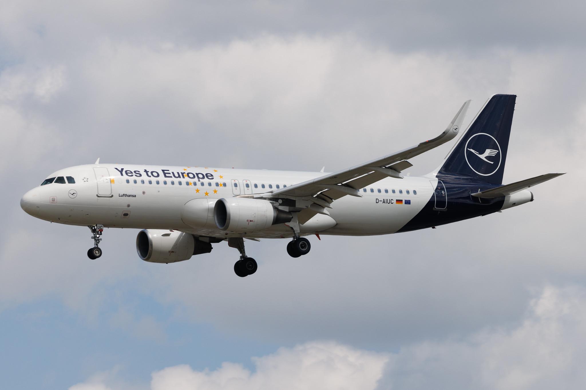 Frankfurt Airport: Lufthansa (LH / DLH) | Livery: Yes to Europe Livery | Airbus A320-214 A320 | D-AIUC | MSN 6006