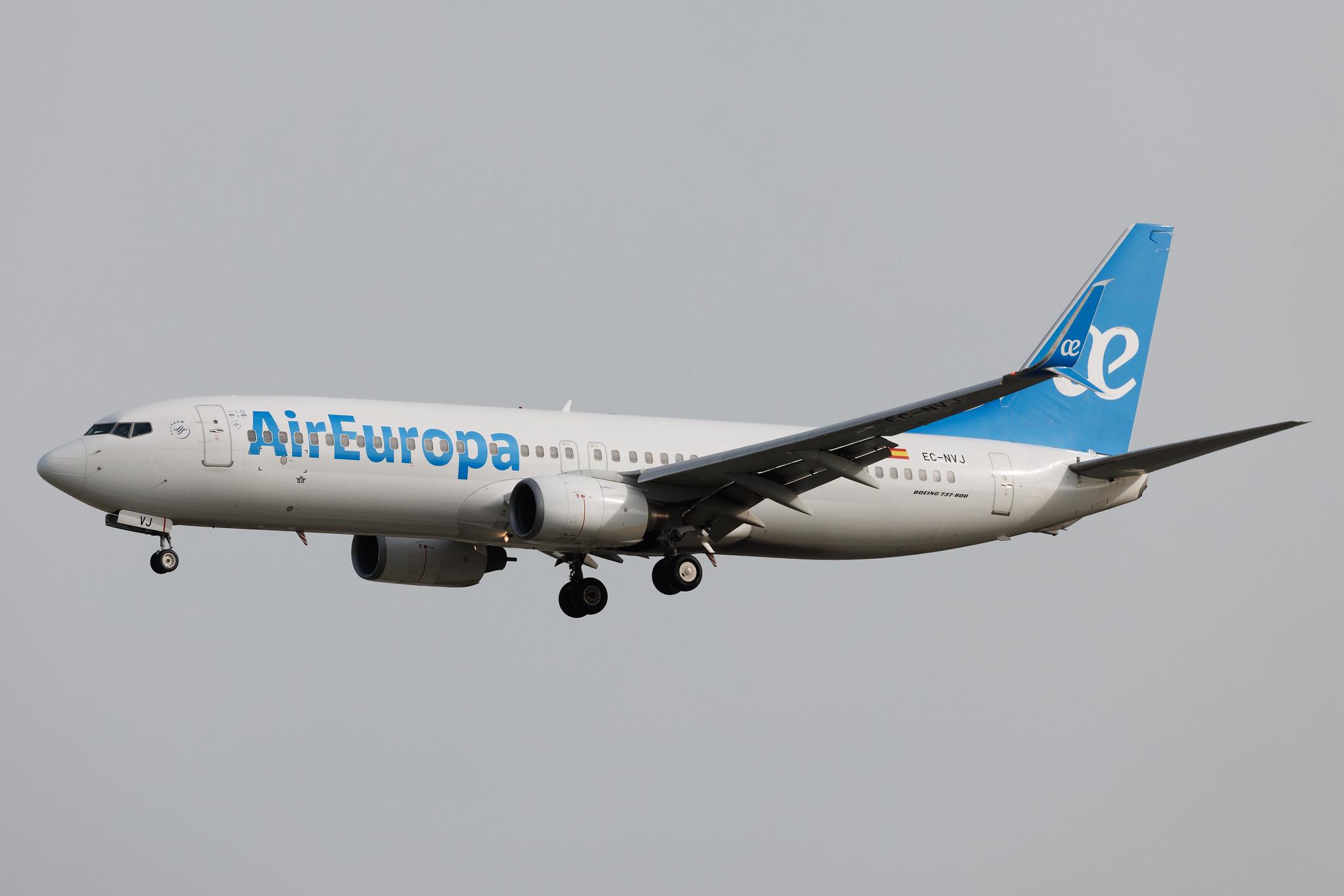 Frankfurt Airport: Air Europa (UX / AEA) | Boeing 737-8K5 B738 | EC-NVJ | MSN 35138
