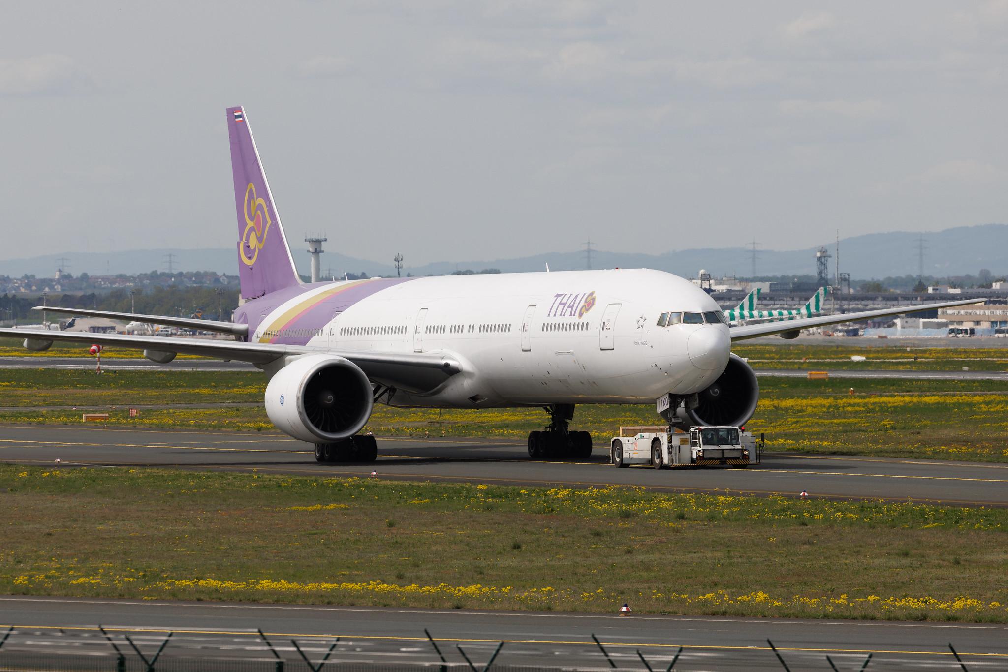 Frankfurt Airport: Thai Airways (TG / THA) | Boeing 777-3AL(ER) B77W | HS-TKO | MSN 41524