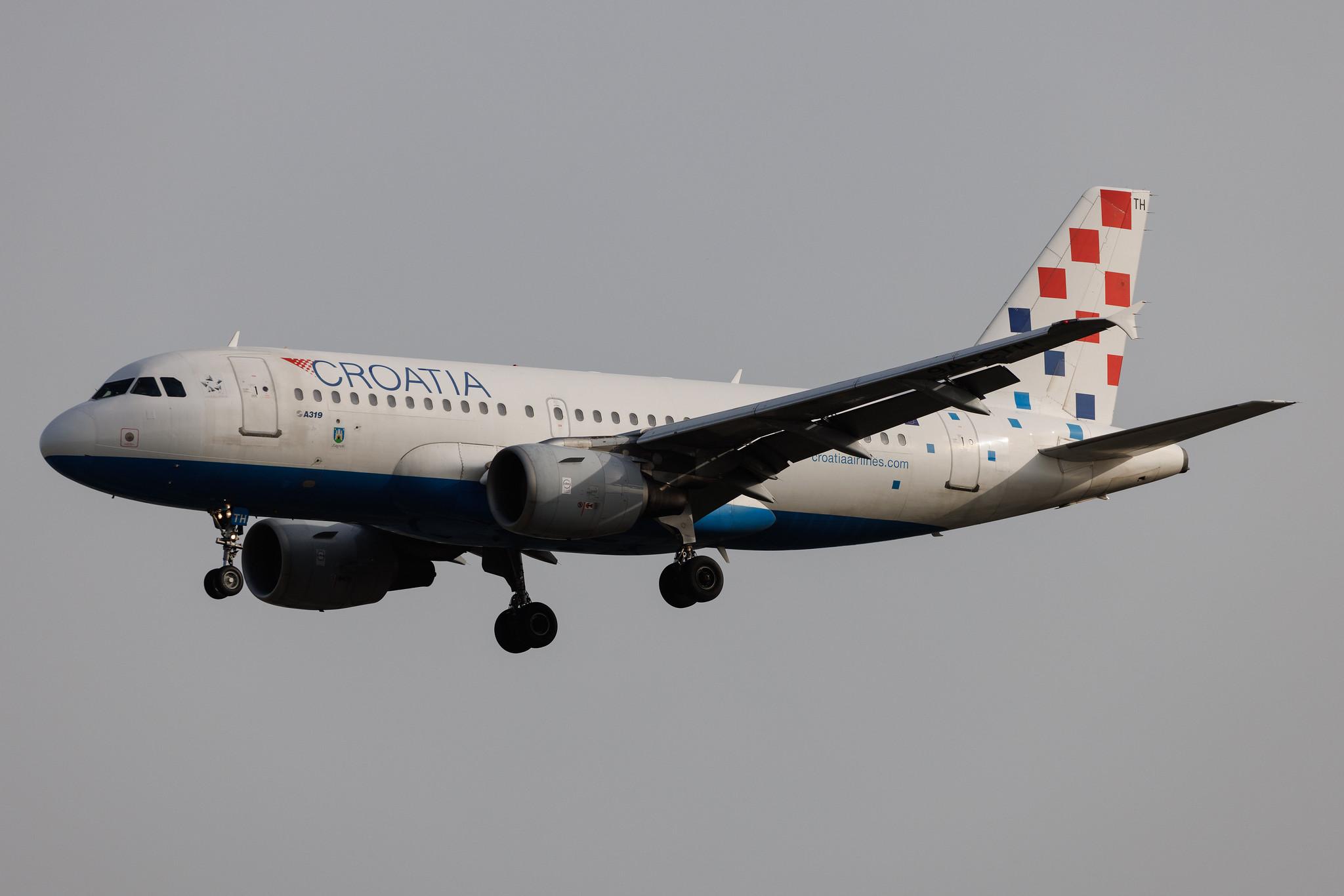 Frankfurt Airport: Croatia Airlines (OU / CTN) | Airbus A319-112 A319 | 9A-CTH | MSN 0833