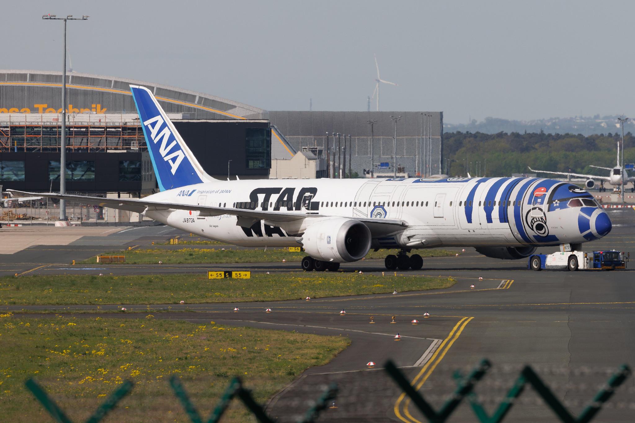 Frankfurt Airport: All Nippon Airways (NH / ANA) | Livery: Star Wars R2-D2 Livery | Operator: Air Japan | Boeing 787-9 Dreamliner B789 | JA873A | MSN 34530