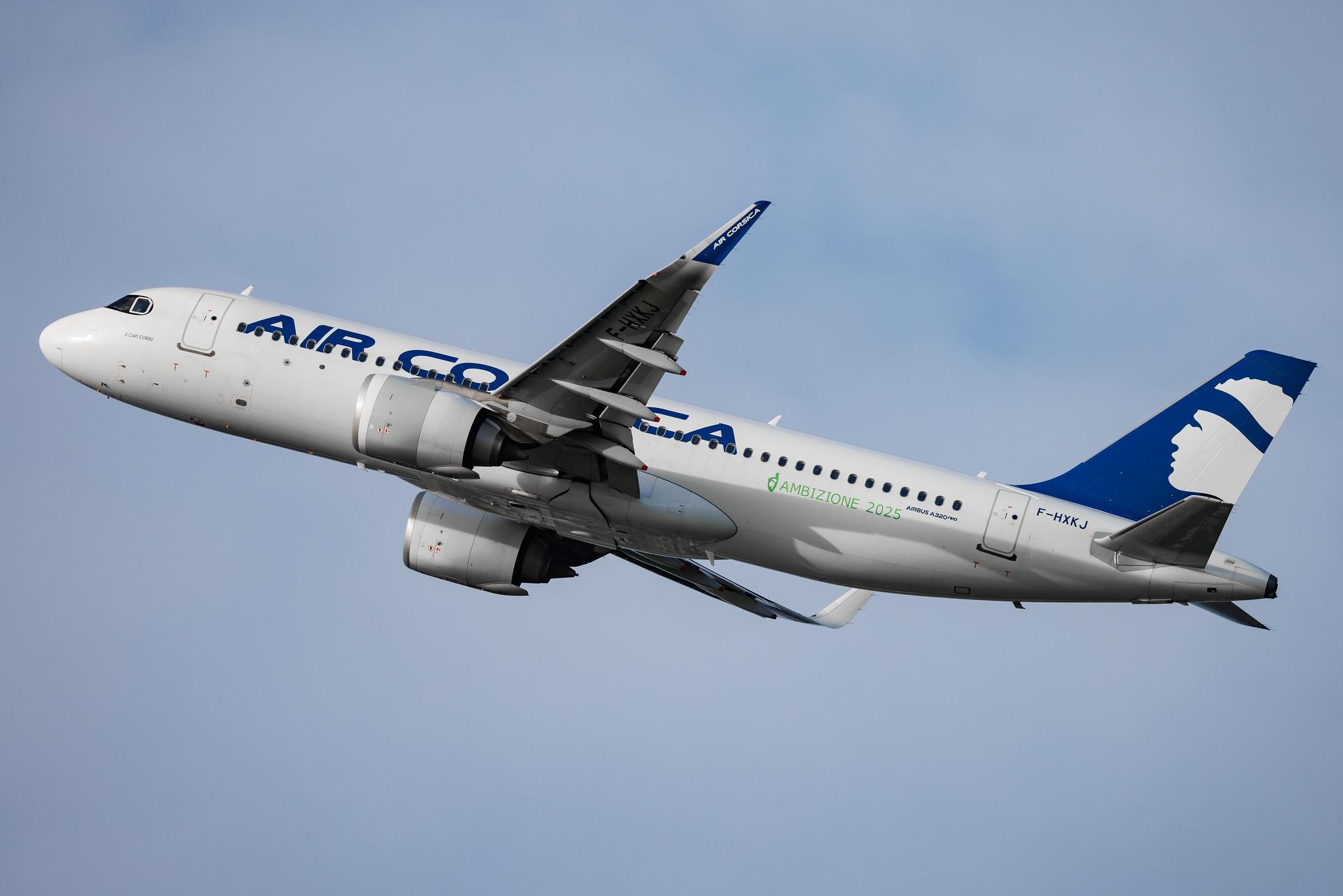 Paris Orly Airport: Air Corsica (XK / CCM) | Livery: Ambizione 2025 Sticker | Airbus A320-252N A20N | F-HXKJ | MSN 09392