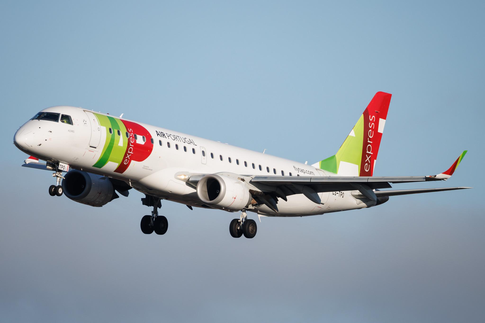 Hamburg Airport: TAP Express (TP / TAP) | Operator: Portugália Airlines | Embraer E190LR E190 | CS-TPO | MSN 19000432