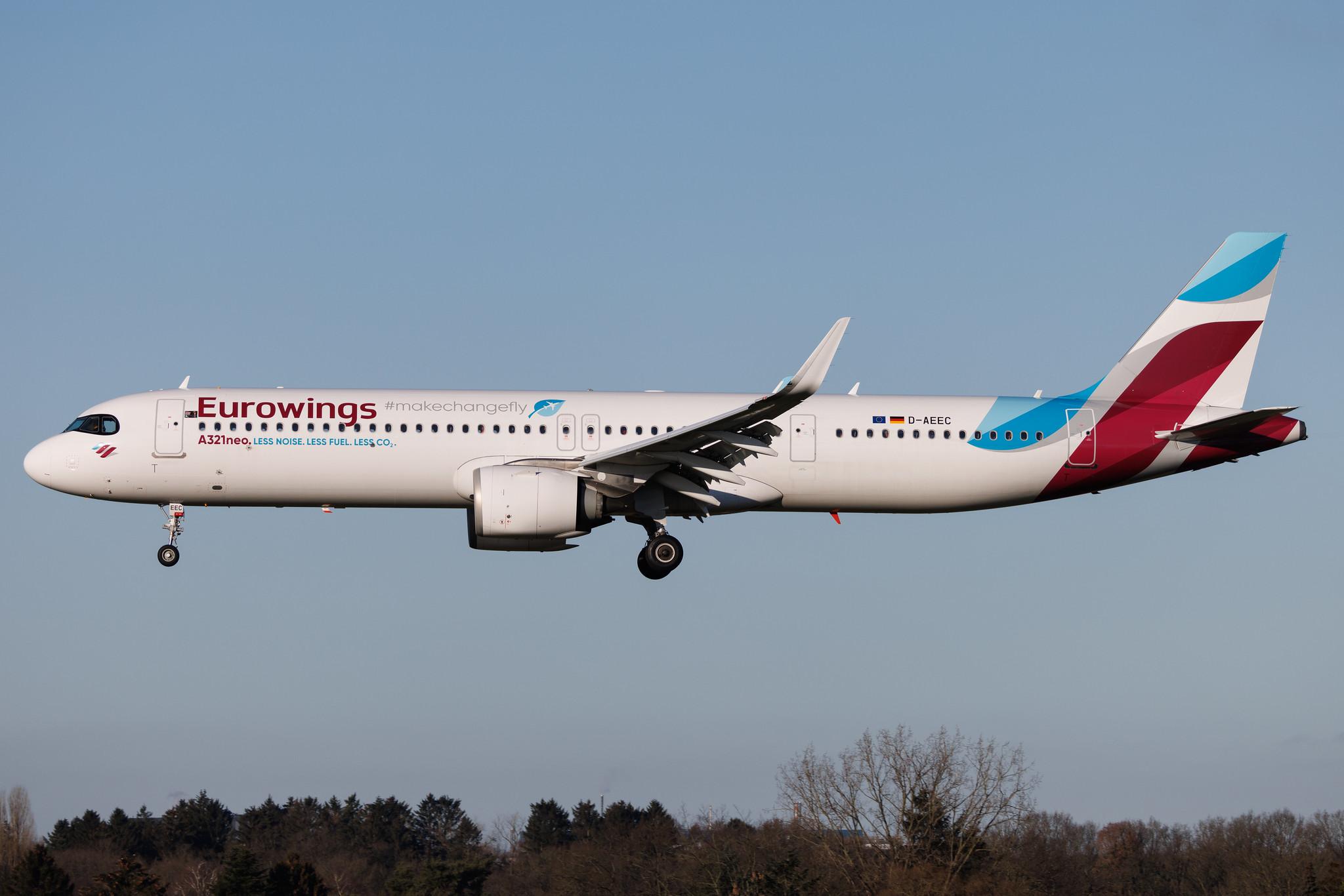 Hamburg Airport: Eurowings (EW / EWG) | Airbus A321-251NX A21N | D-AEEC | MSN 11594