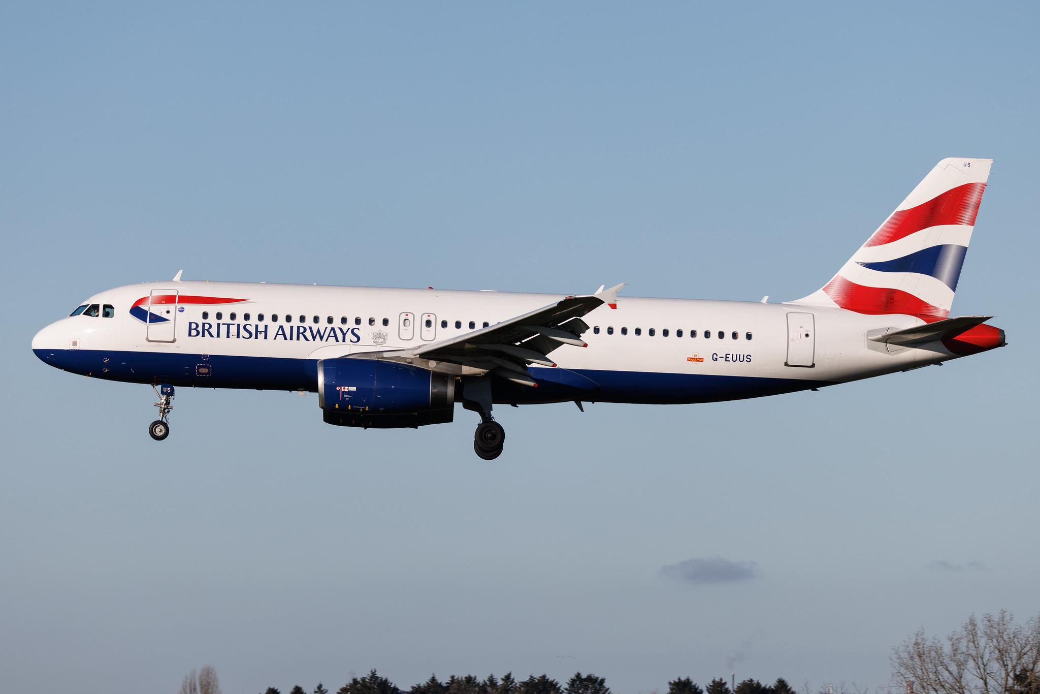 Hamburg Airport: British Airways (BA / BAW) | Airbus A320-232 A320 | G-EUUS | MSN 3301