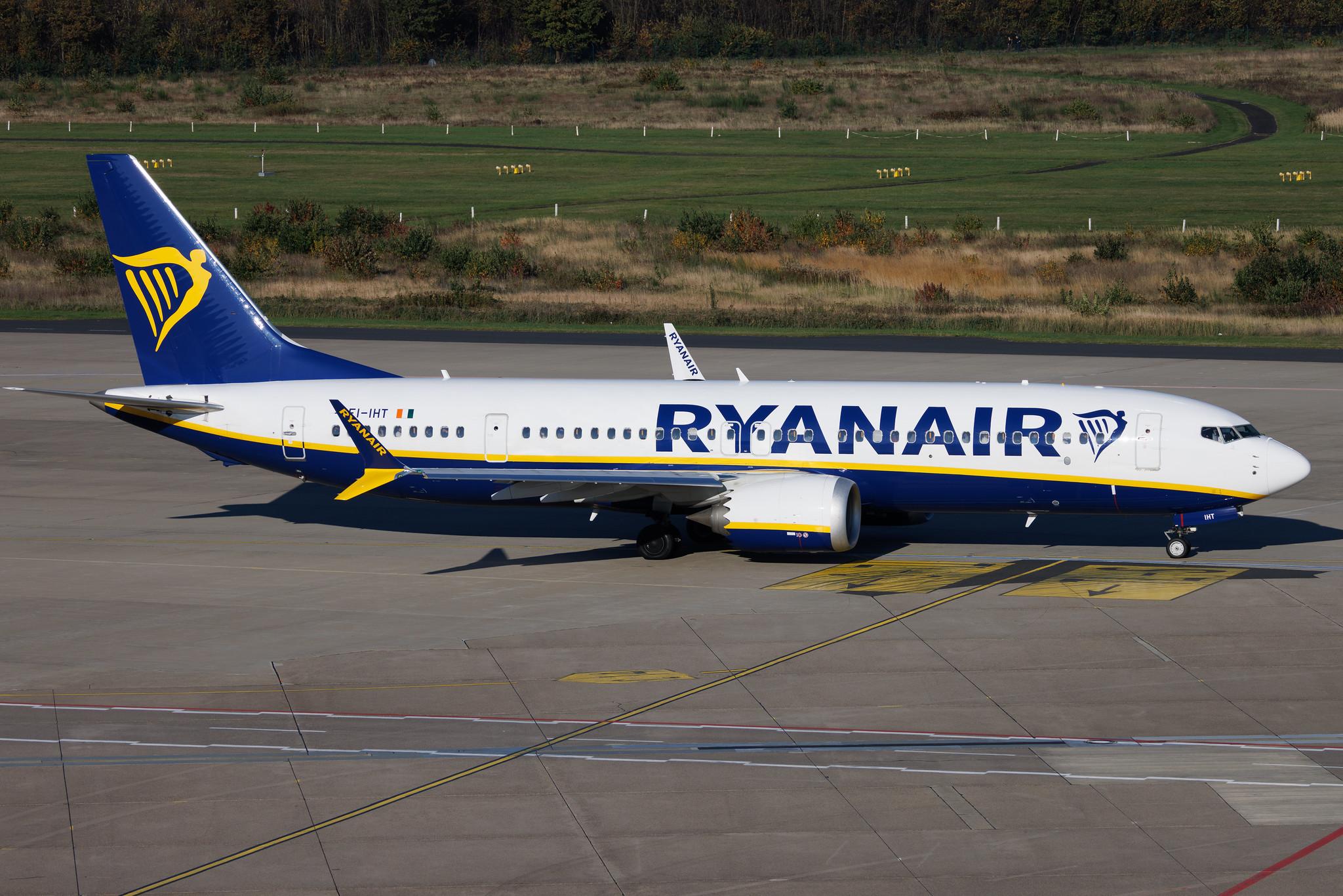 Köln Bonn Airport: Ryanair (FR / RYR) | Boeing 737 MAX 8-200 B38M | EI-IHT | MSN 62365