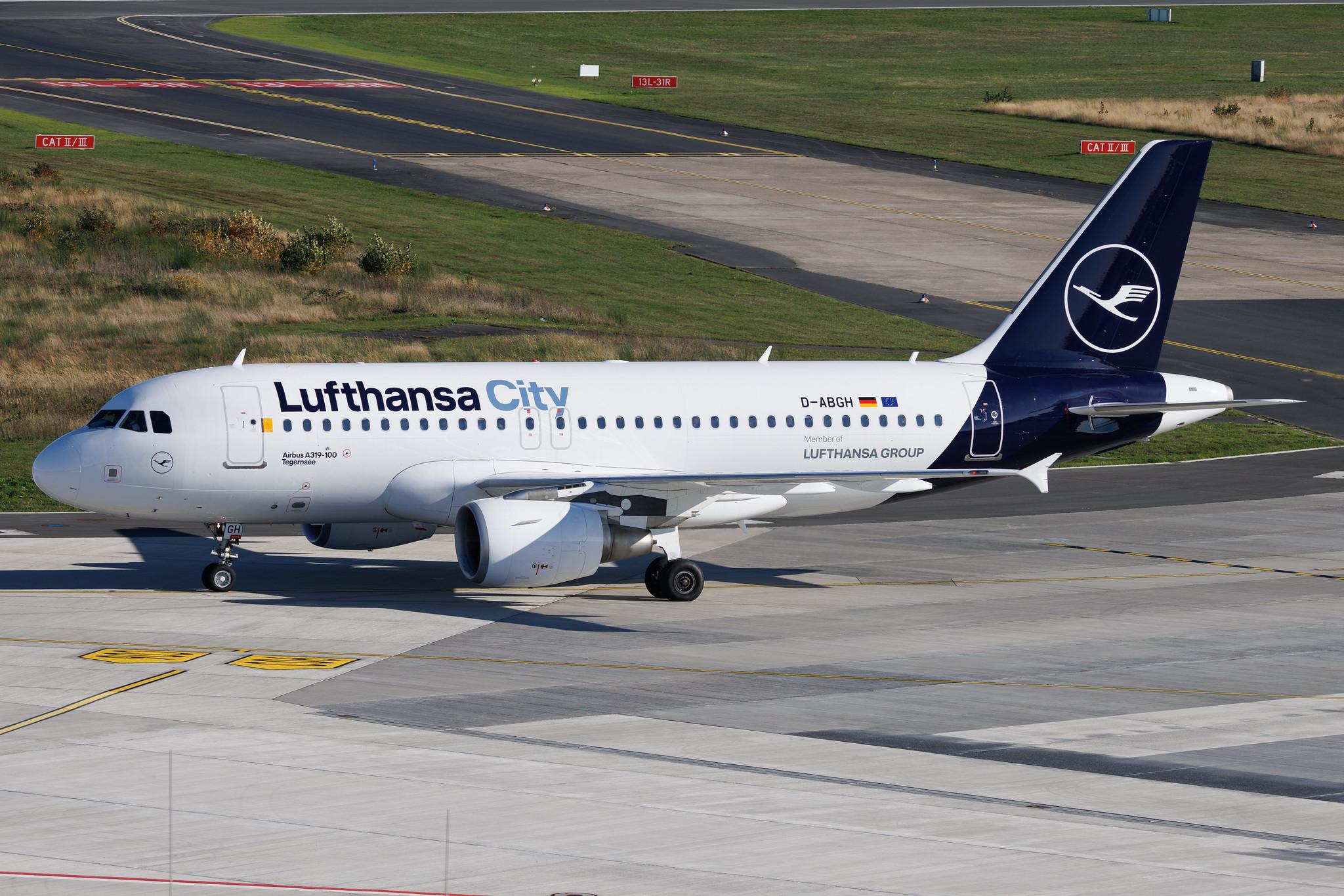 Köln Bonn Airport: Lufthansa City (VL / LHX) | Airbus A319-112 A319 | D-ABGH | MSN 3245
