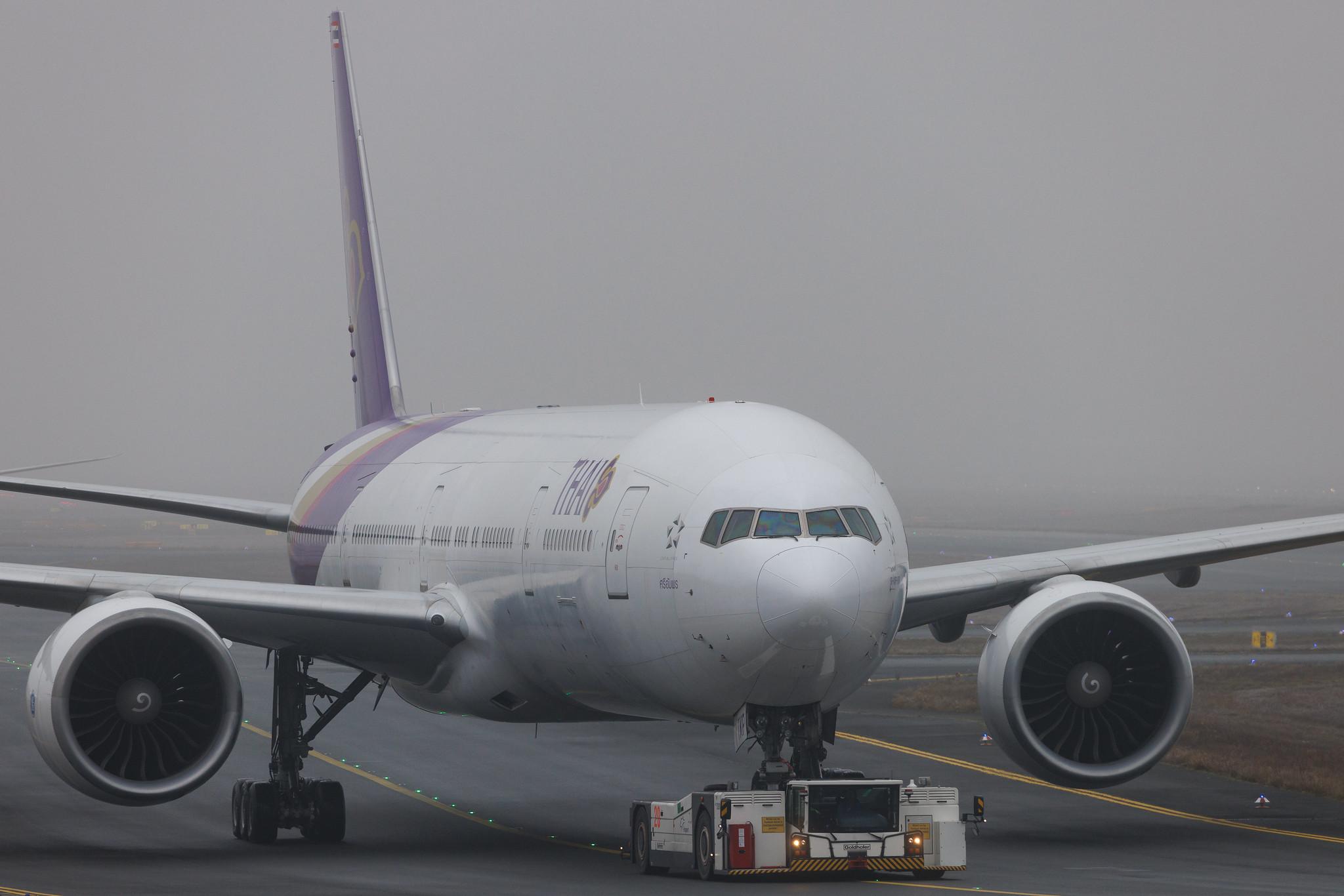 Frankfurt Airport: Thai Airways (TG / THA) | Boeing 777-3AL(ER) B77W | HS-TKP | MSN 41525