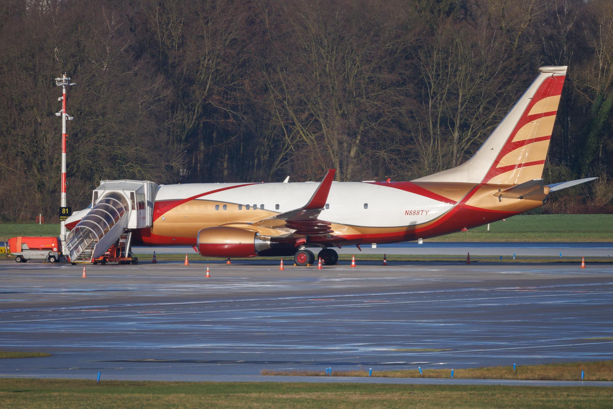 Hamburg Airport: Private owner | Boeing 737-7AH(BBJ) B737 | N888TY | MSN 29749