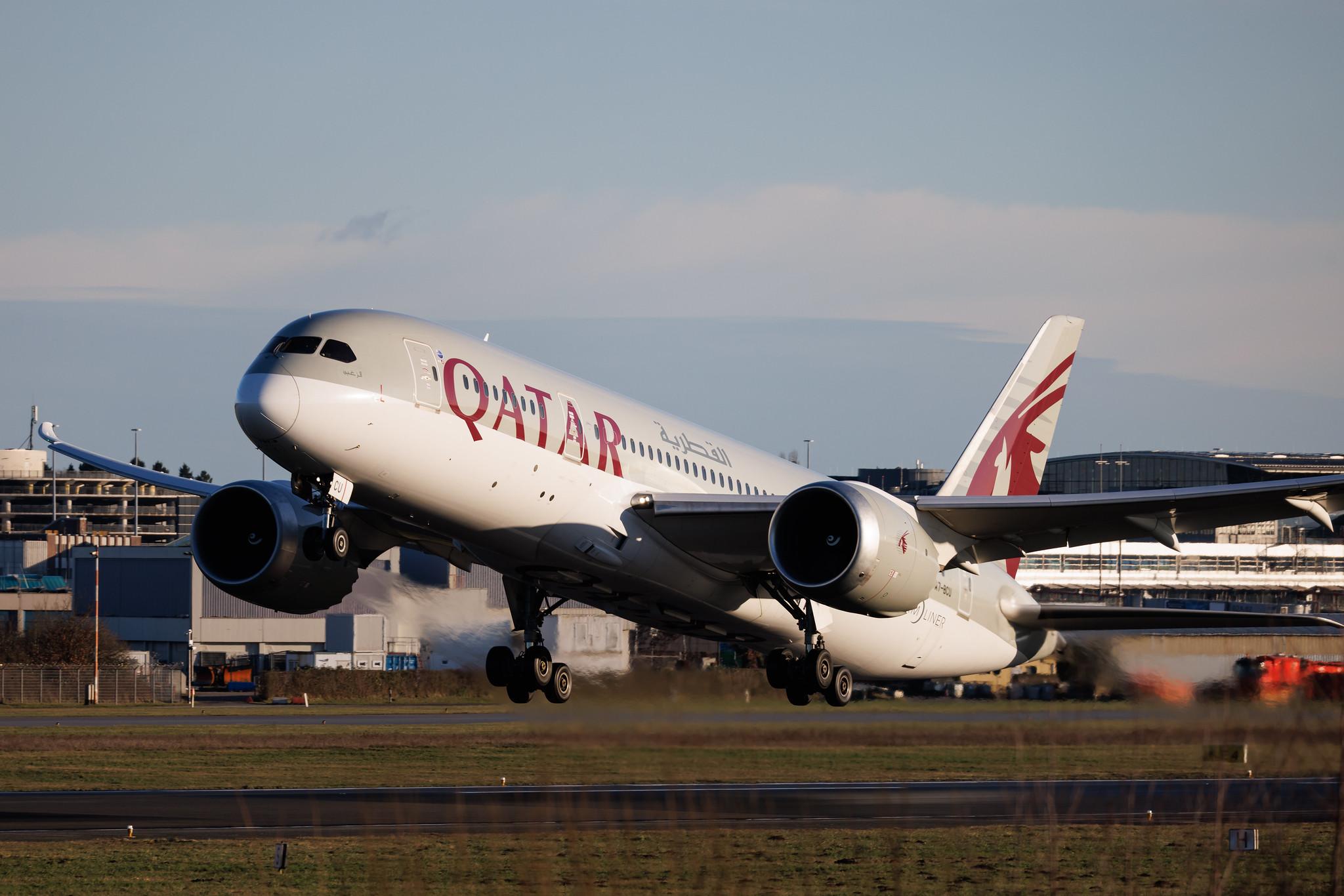Hamburg Airport: Qatar Airways (QR / QTR) | Boeing 787-8 Dreamliner B788 | A7-BCU | MSN 38339