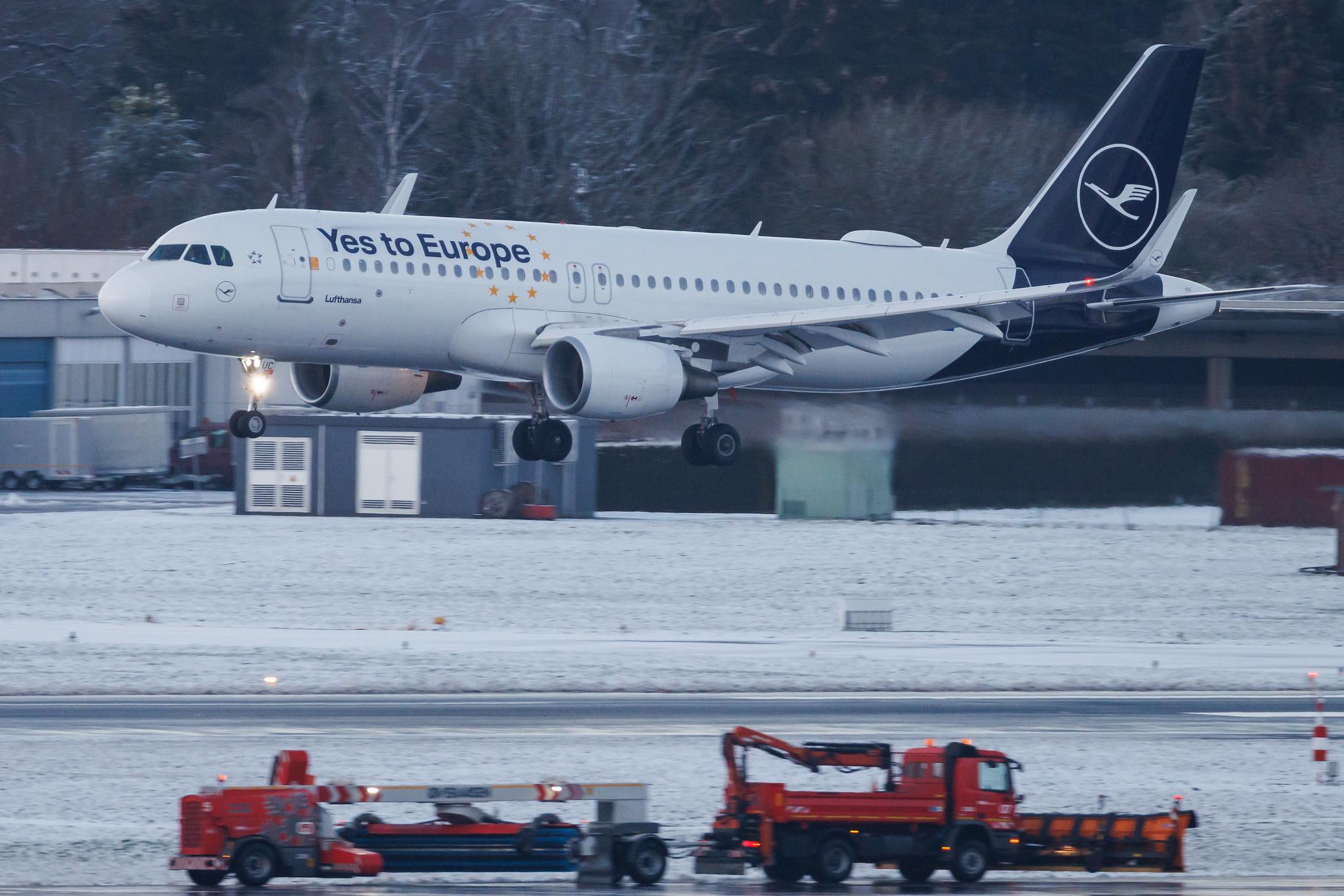 Hamburg Airport: Lufthansa (LH / DLH) | Livery: Yes to Europe Livery | Airbus A320-214 A320 | D-AIUC | MSN 6006