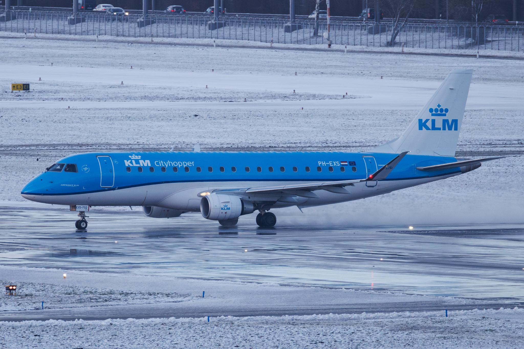 Hamburg Airport: KLM (KL / KLM) | Operator: KLM Cityhopper | Embraer E175STD E75L | PH-EXS | MSN 17000702