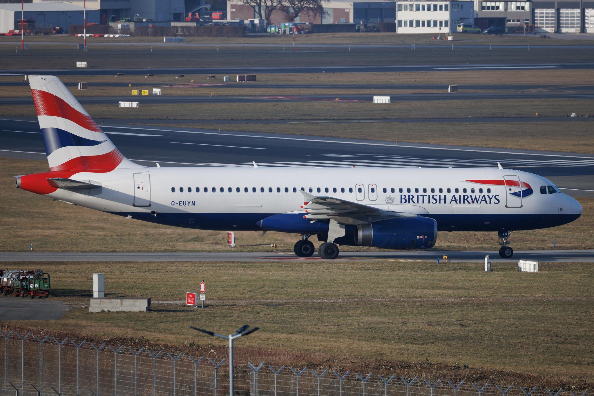 Hamburg Airport: British Airways (BA / BAW) | Airbus A320-232 A320 | G-EUYN | MSN 4975