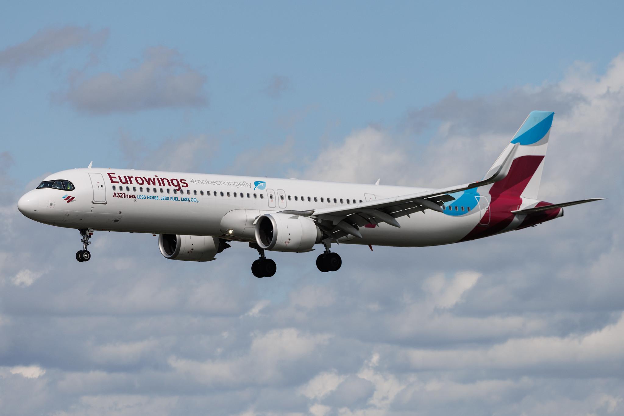 Hamburg Airport: Eurowings (EW / EWG) | Airbus A321-251NX A21N | D-AEEB | MSN 11448