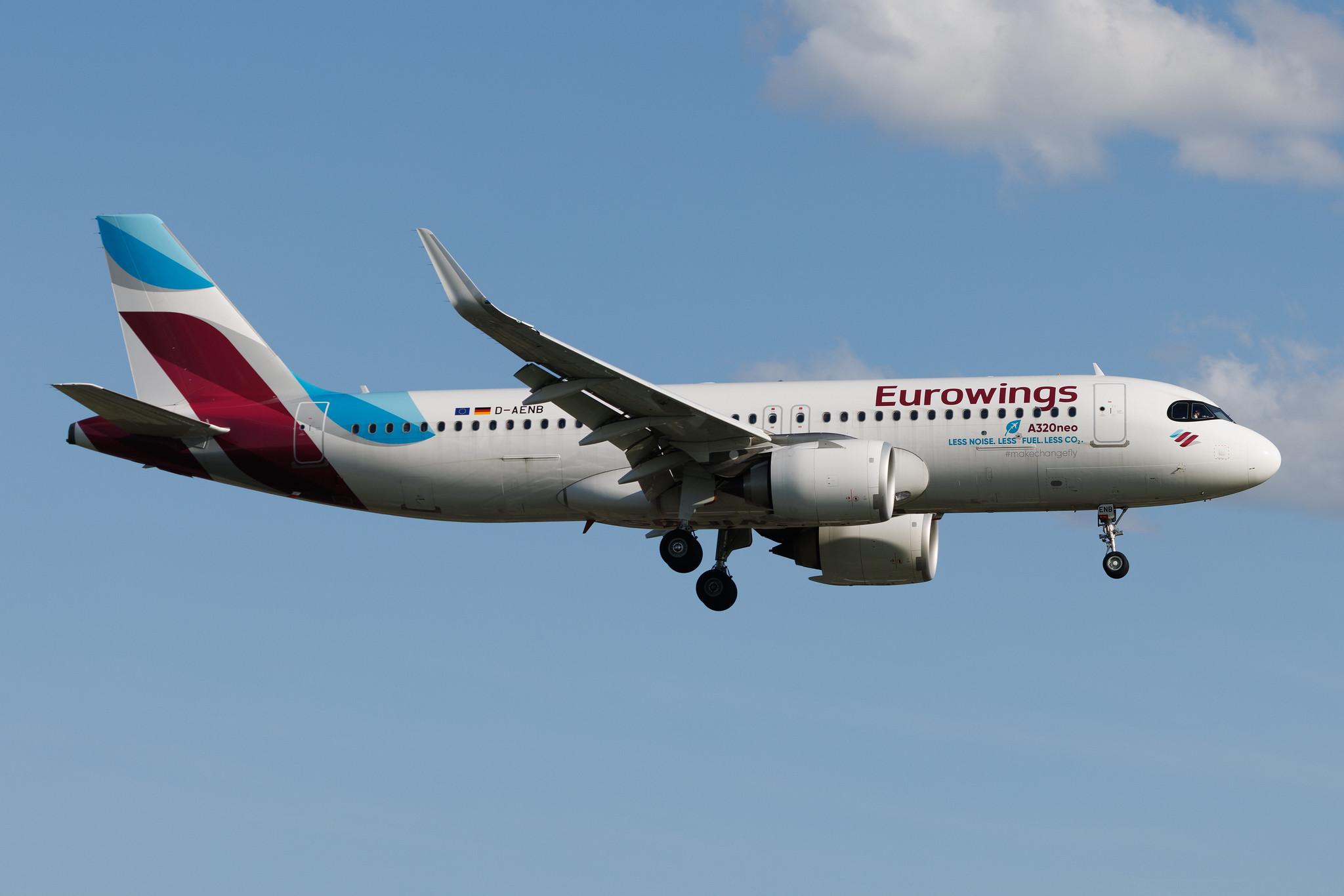 Hamburg Airport: Eurowings (EW / EWG) | Airbus A320-251N A20N | D-AENB | MSN 10798