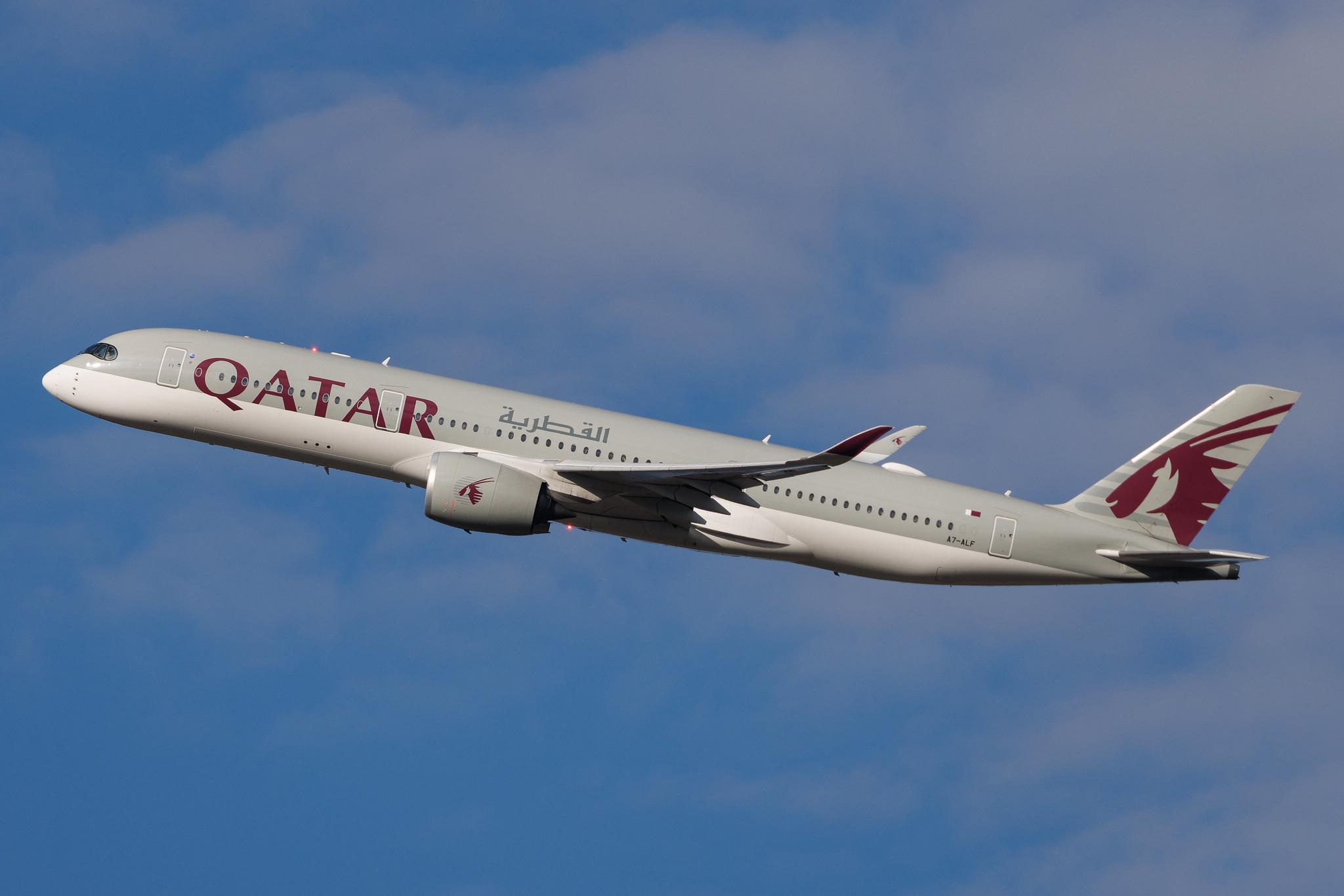 Vienna International Airport: Qatar Airways (QR / QTR) | Airbus A350-941 A359 | A7-ALF | MSN 011