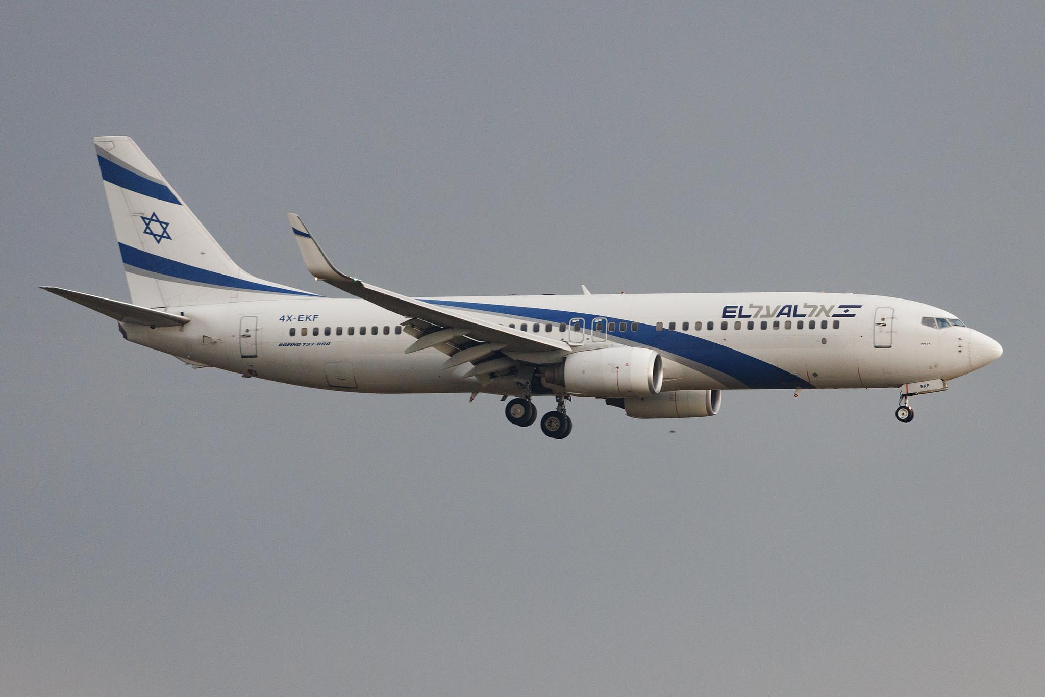 Vienna International Airport: El Al Israel Airlines (LY / ELY) | Operator: El Al | Boeing 737-8HX B738 | 4X-EKF | MSN 29638