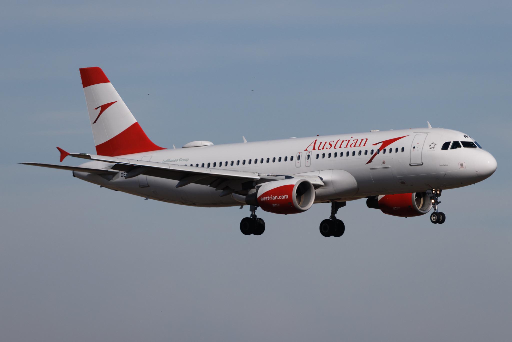 Vienna International Airport: Austrian Airlines (OS / AUA) | Airbus A320-214 A320 | OE-LBW | MSN 1678