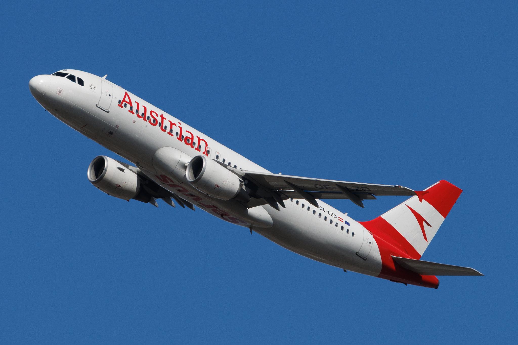 Vienna International Airport: Austrian Airlines (OS / AUA) | Airbus A320-214 A320 | OE-LZD | MSN 5299