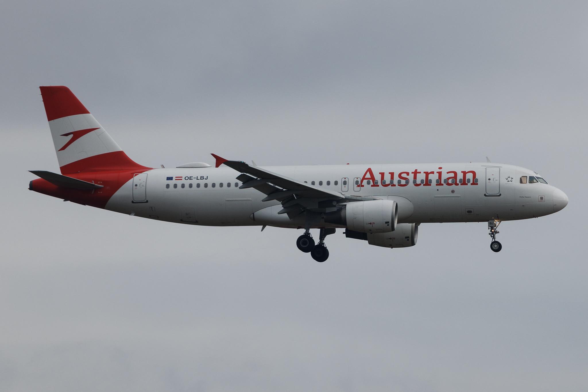 Vienna International Airport: Austrian Airlines (OS / AUA) | Airbus A320-214 A320 | OE-LBJ | MSN 1553