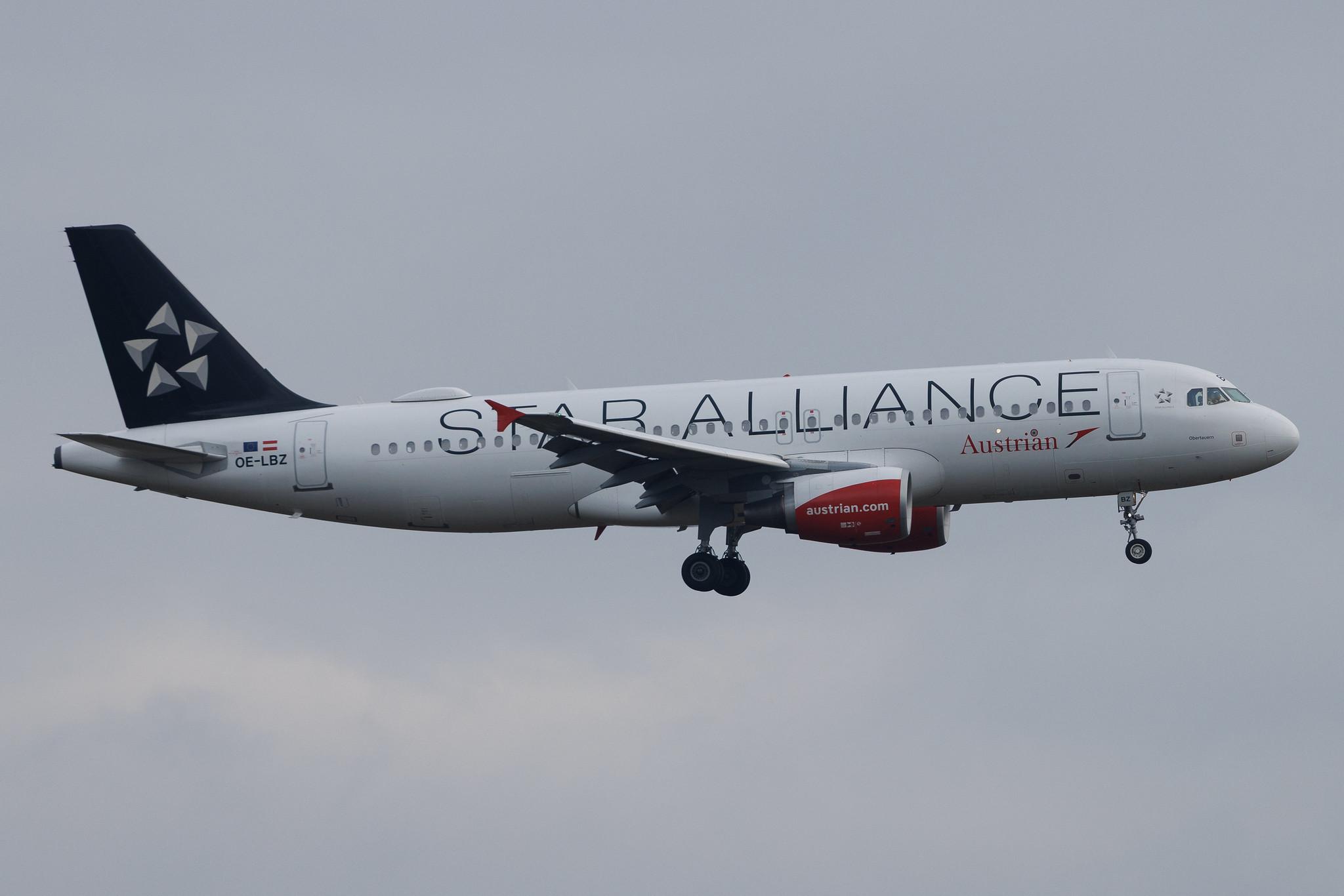 Vienna International Airport: Austrian Airlines (OS / AUA) | Livery: Star Alliance Livery | Airbus A320-214 A320 | OE-LBZ | MSN 5181