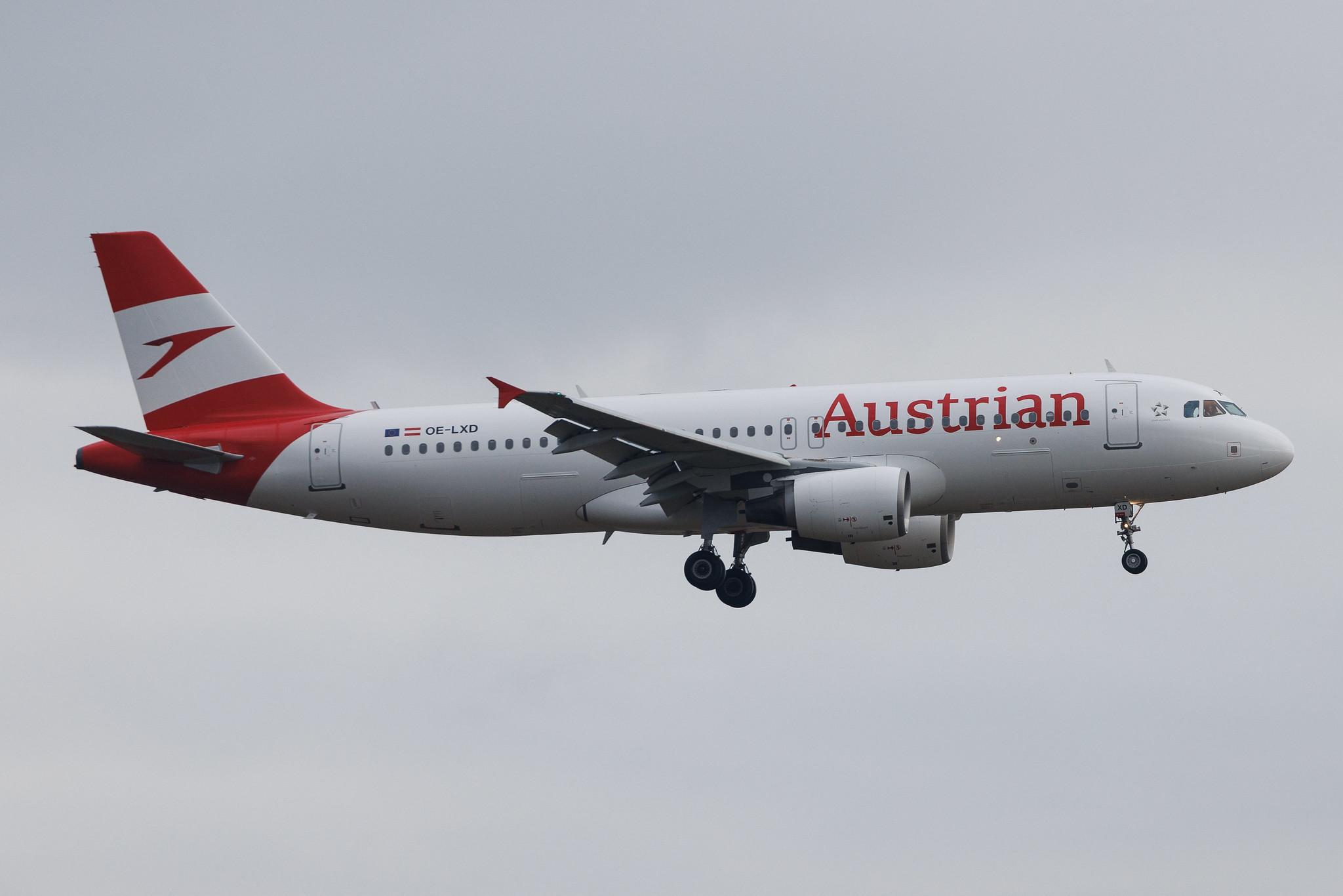 Vienna International Airport: Austrian Airlines (OS / AUA) | Airbus A320-216 A320 | OE-LXD | MSN 3515