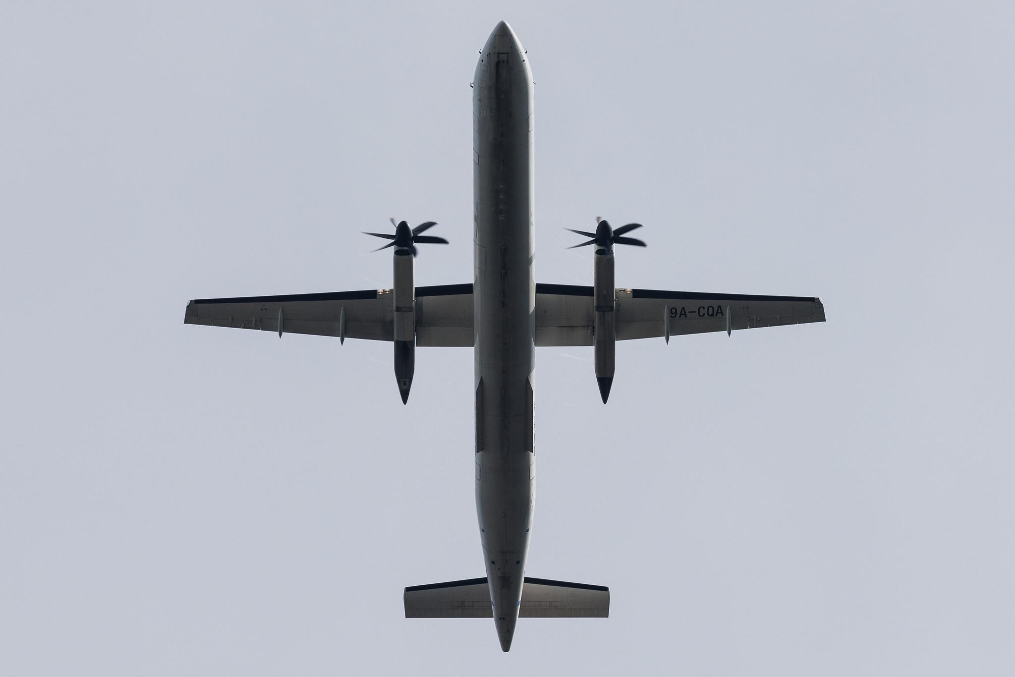 Vienna International Airport: Croatia Airlines (OU / CTN) | De Havilland Canada Dash 8-400 DH8D | 9A-CQA | MSN 4205