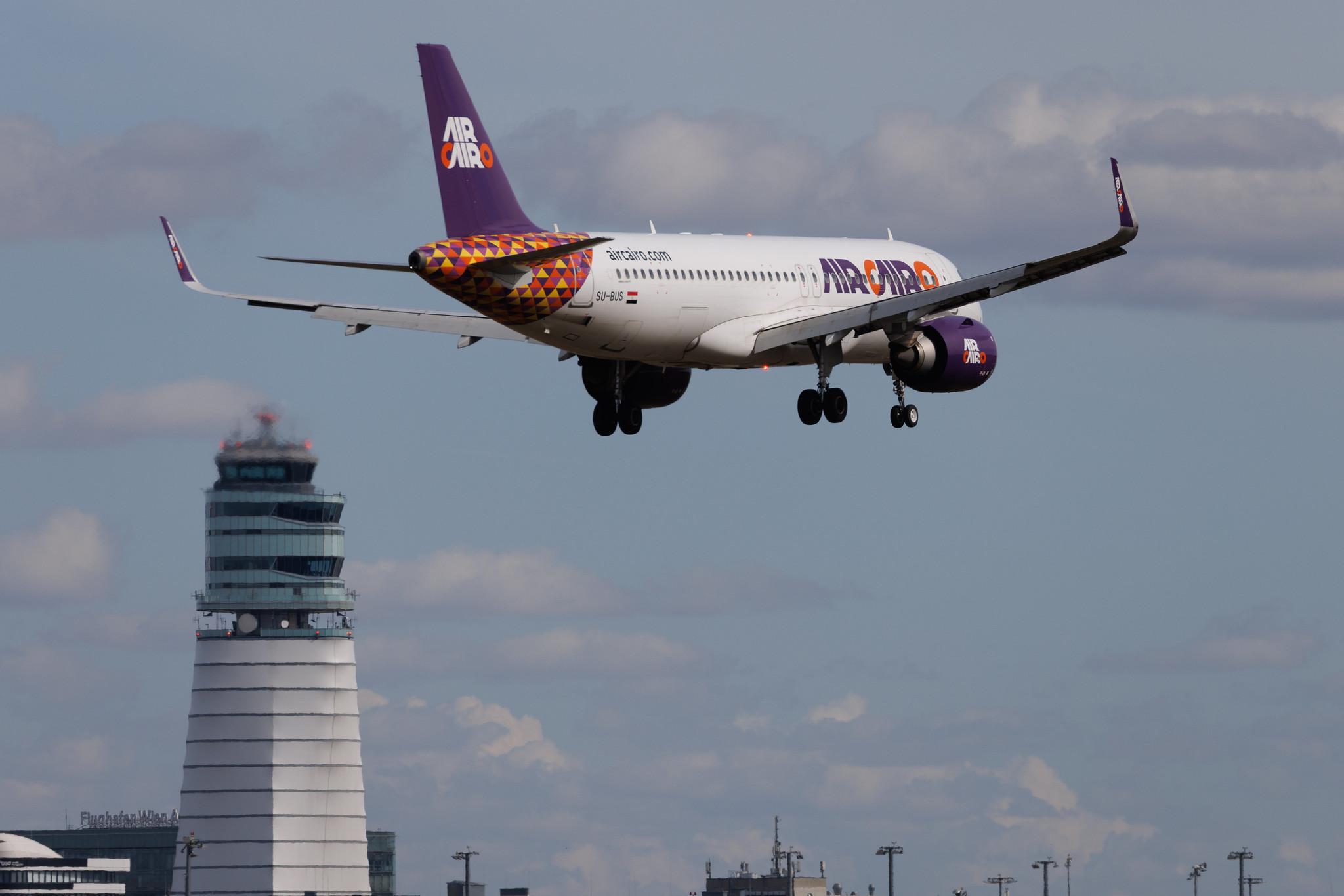 Vienna International Airport: Air Cairo (SM / MSC) | Airbus A320-251N A20N | SU-BUS | MSN 11254