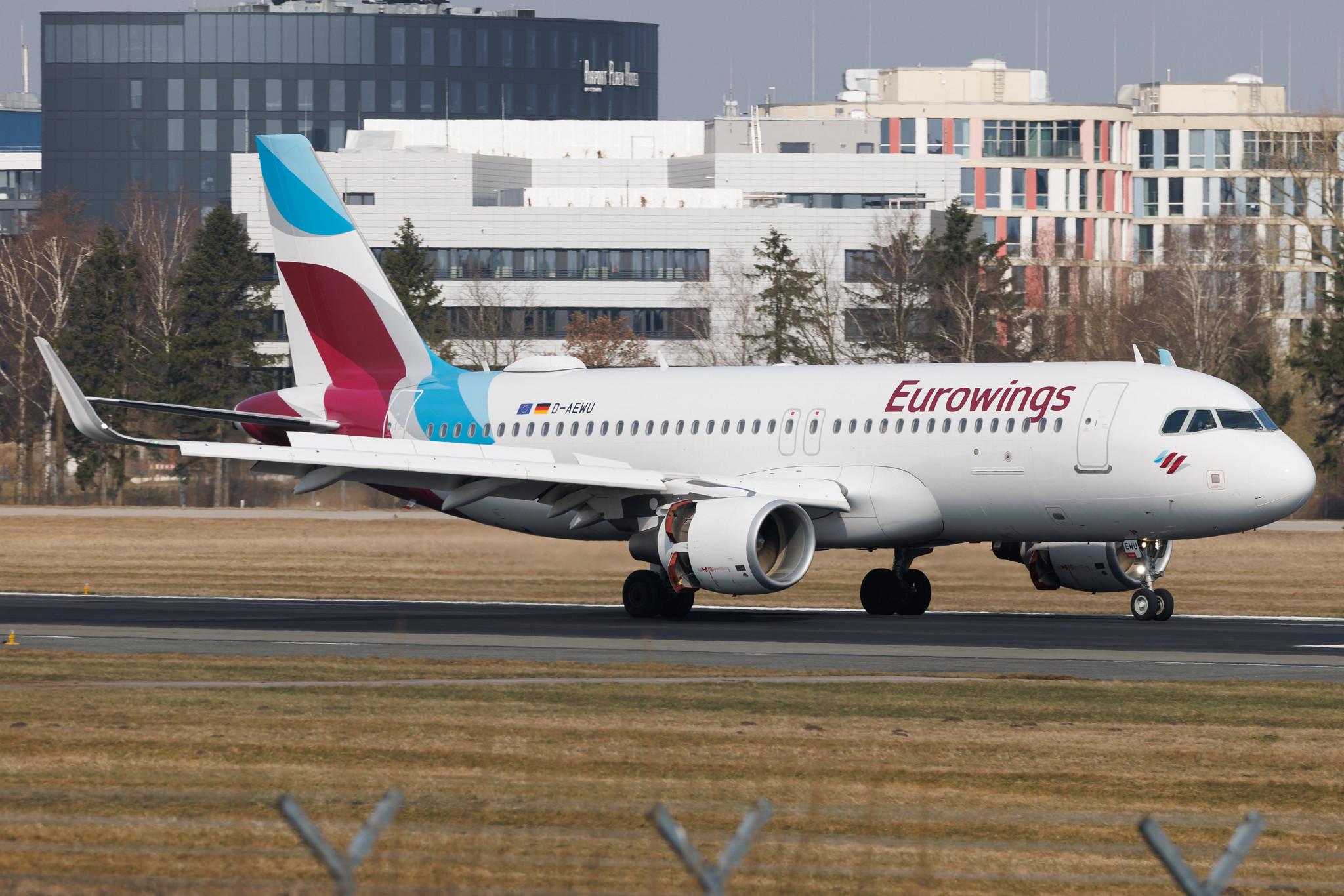 Hamburg Airport: Eurowings (EW / EWG) | Airbus A320-214 A320 | D-AEWU | MSN 7513