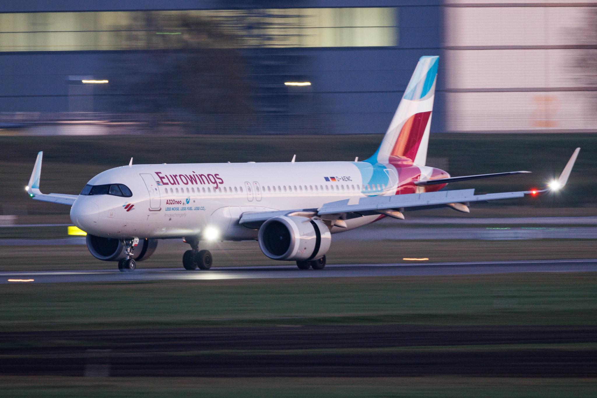 Hamburg Airport: Eurowings (EW / EWG) | Airbus A320-251N A20N | D-AENC | MSN 10826